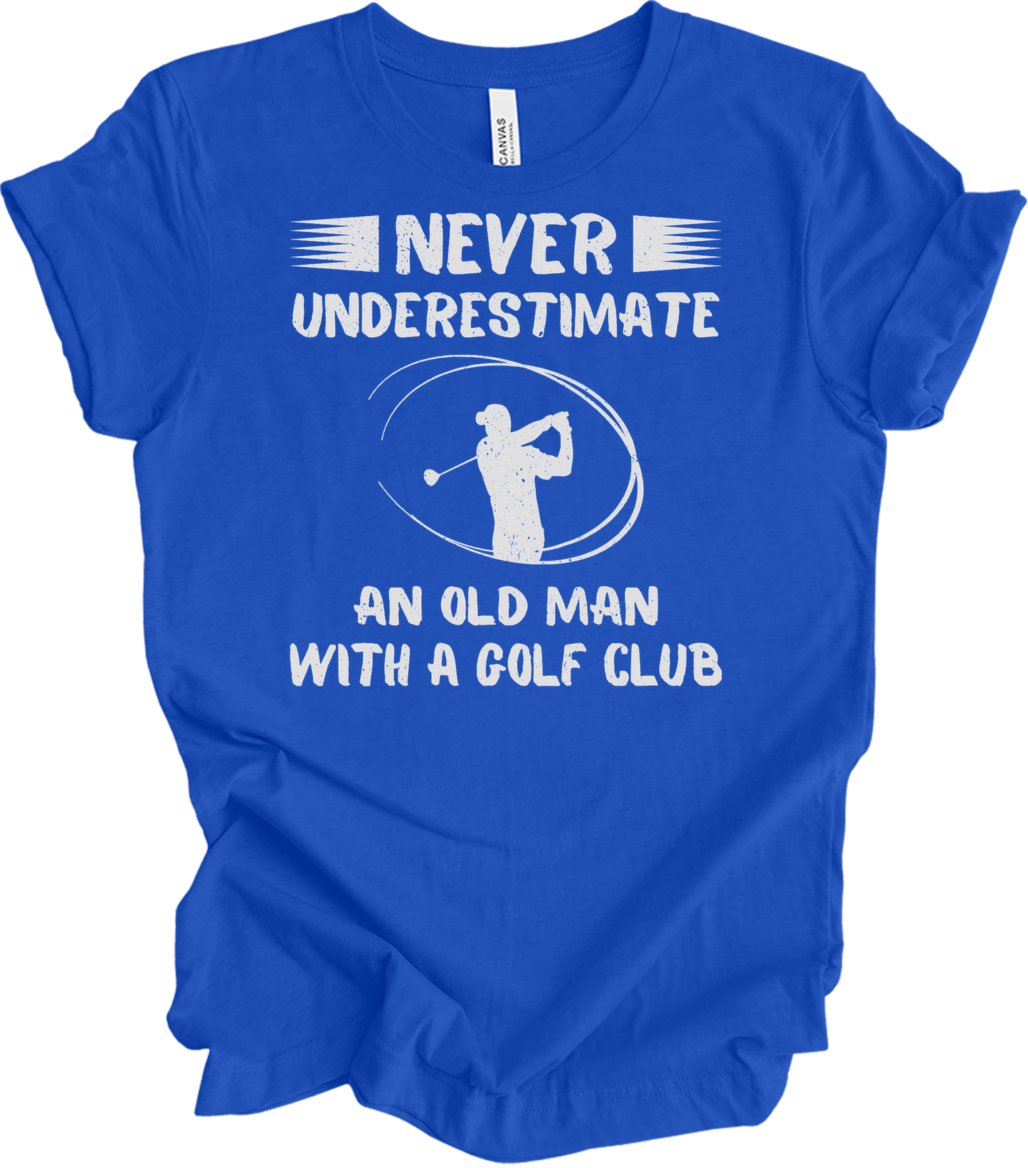 Old Man Golf Club T-Shirt in True Royal
