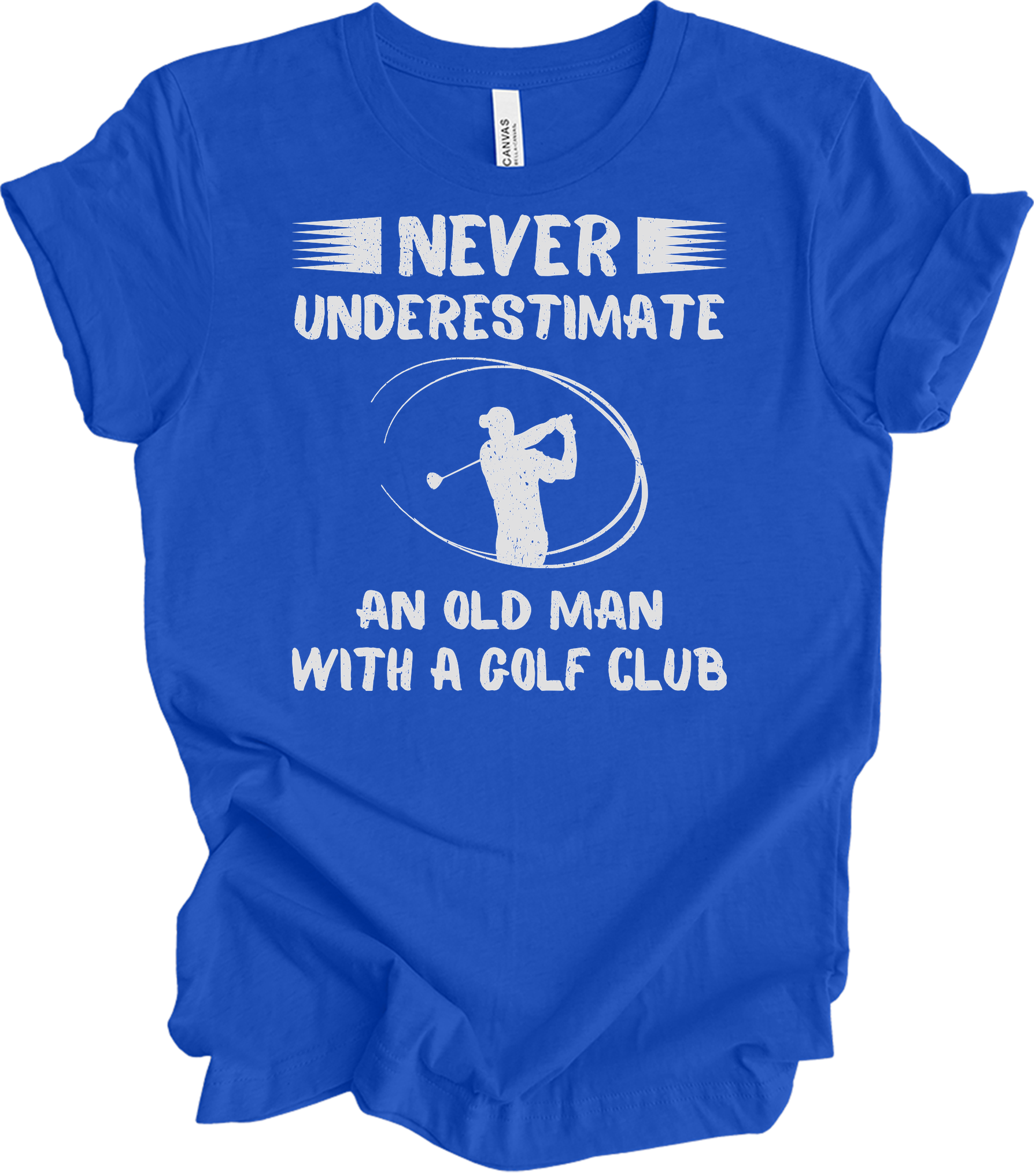 Old Man Golf Club T-Shirt in True Royal