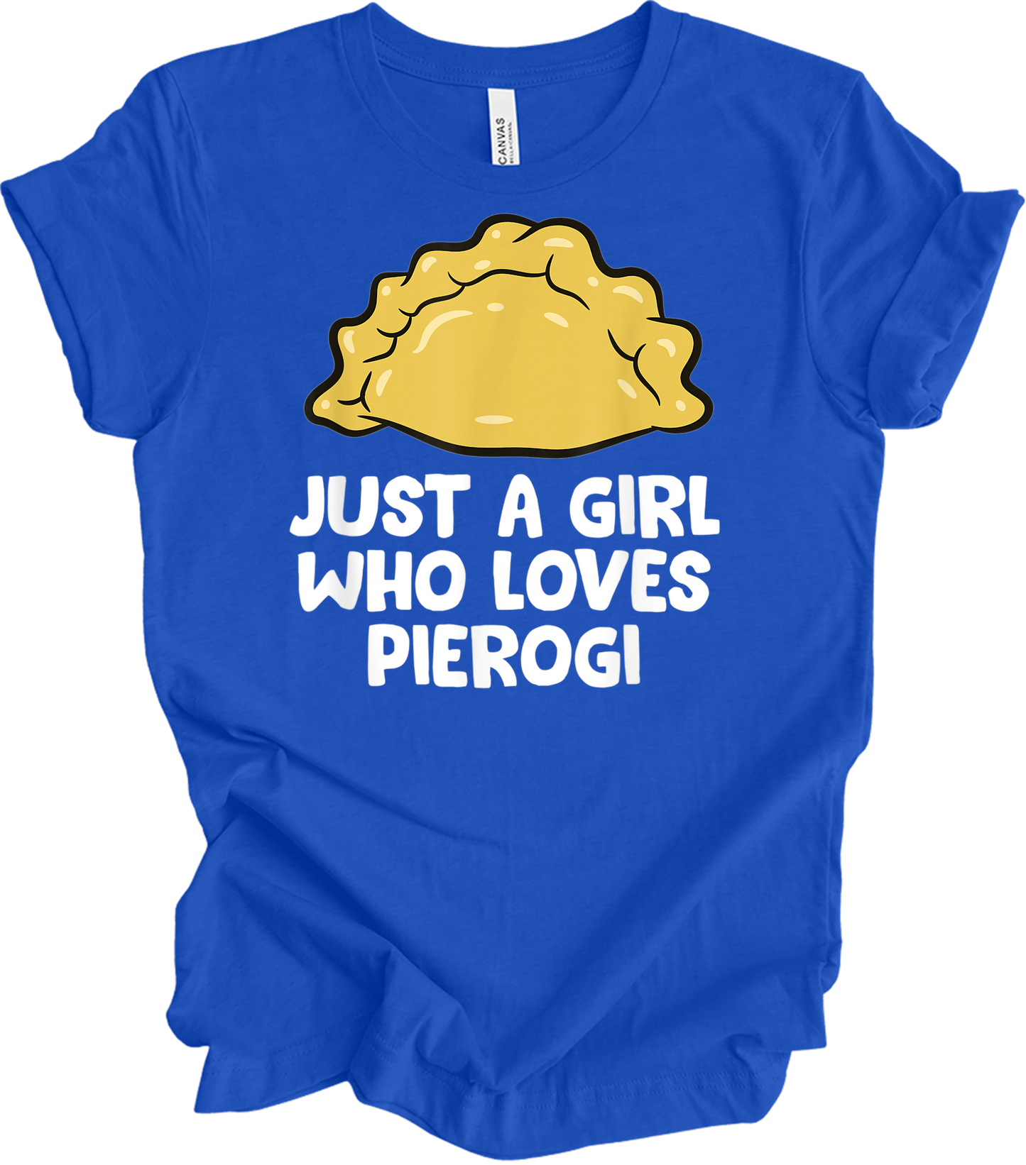 Girl Who Loves Pierogi T-Shirt in True Royal