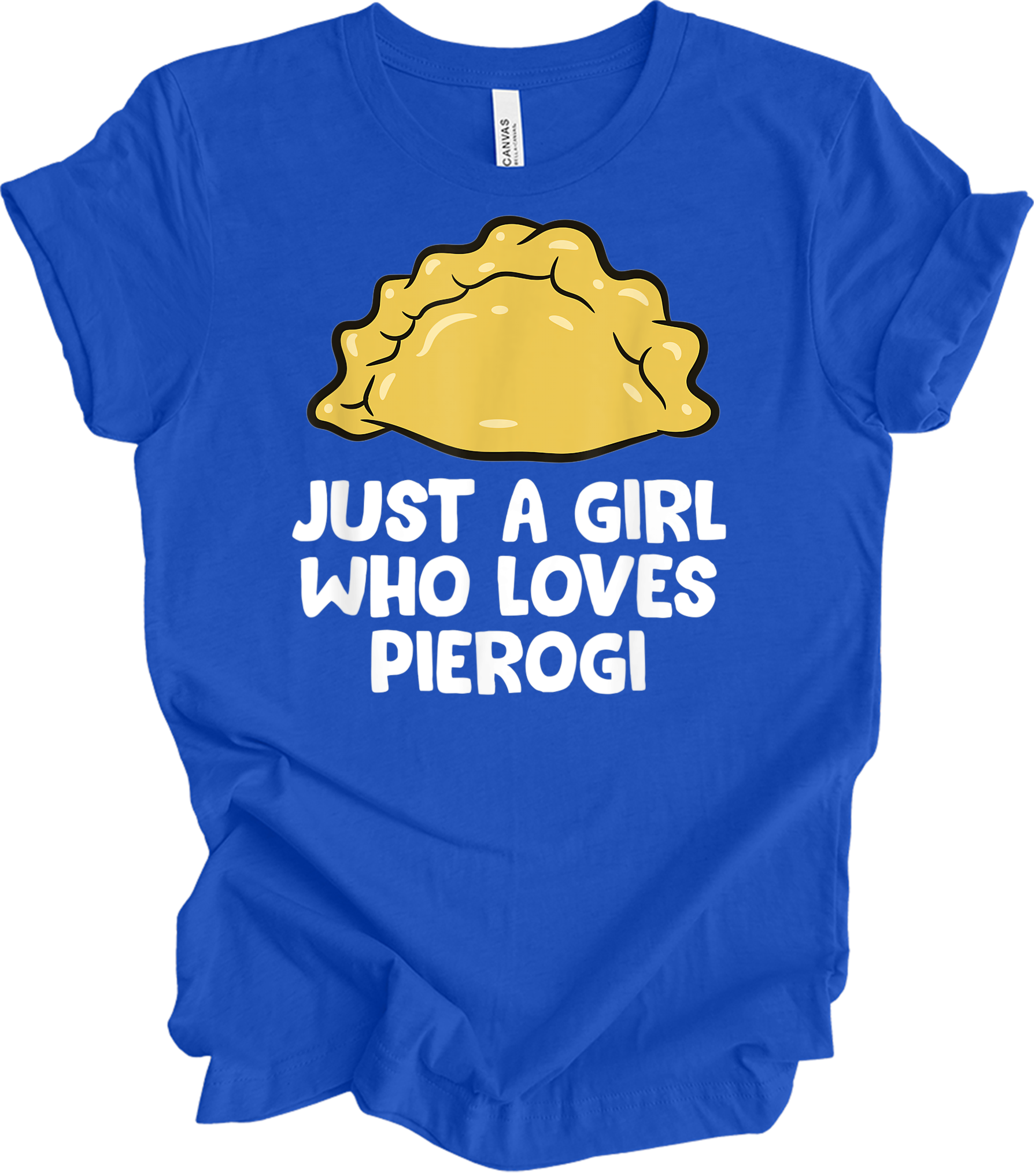 Girl Who Loves Pierogi T-Shirt in True Royal