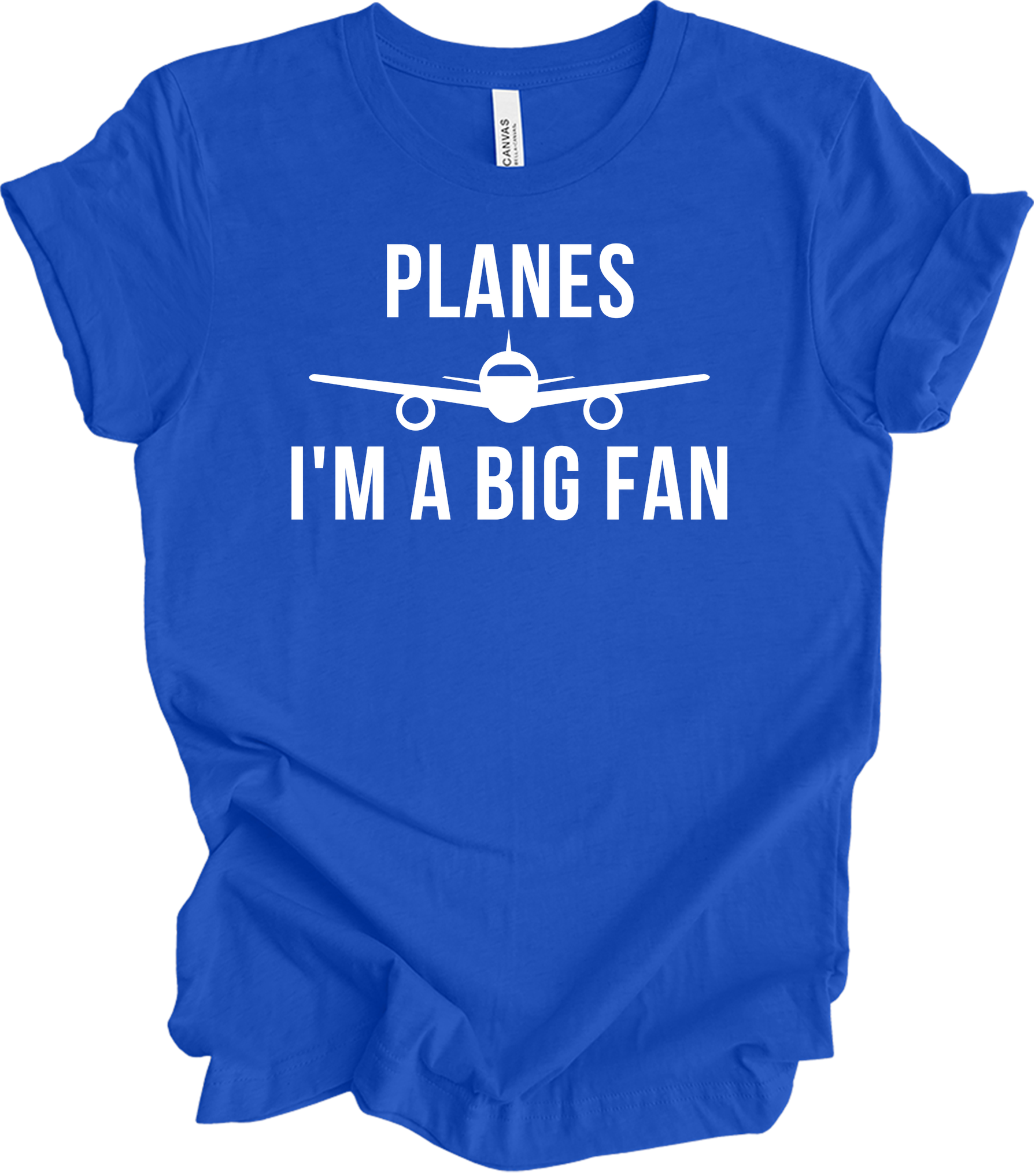 Planes I'm A Big Fan T-Shirt in True Royal