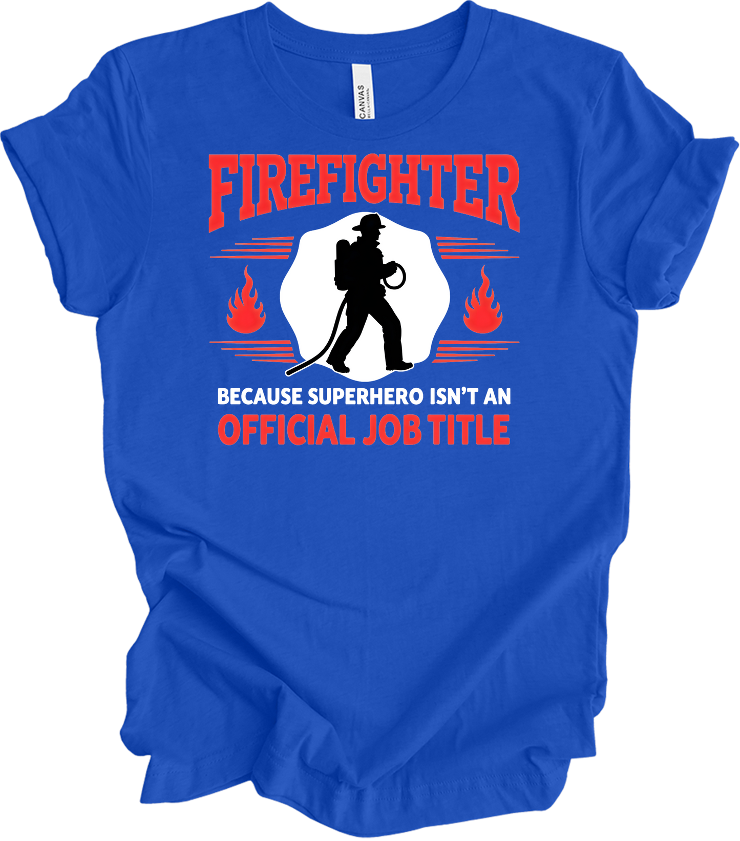 Firefighter Superhero T-Shirt in True Royal