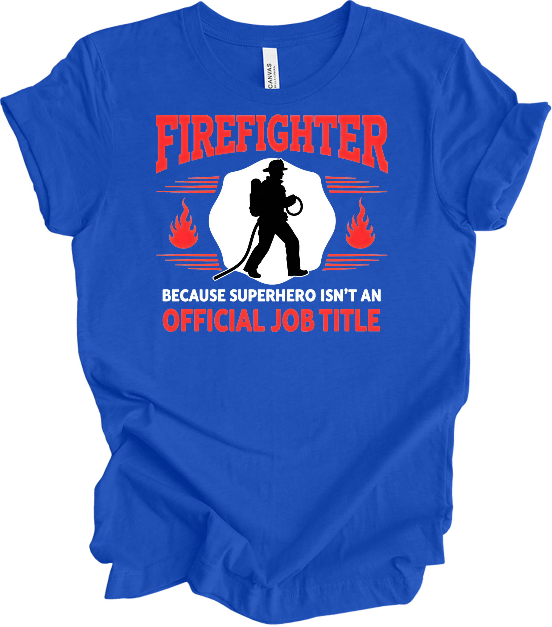 Firefighter Superhero T-Shirt in True Royal
