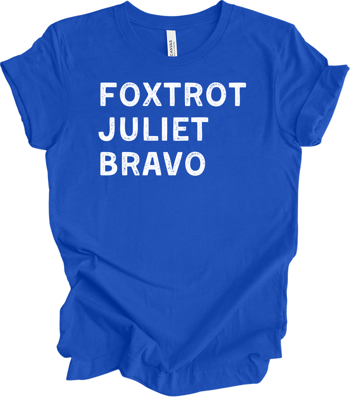 Foxtrot Juliet Bravo Baseball Mom - Retro FJB T-Shirt in True Royal