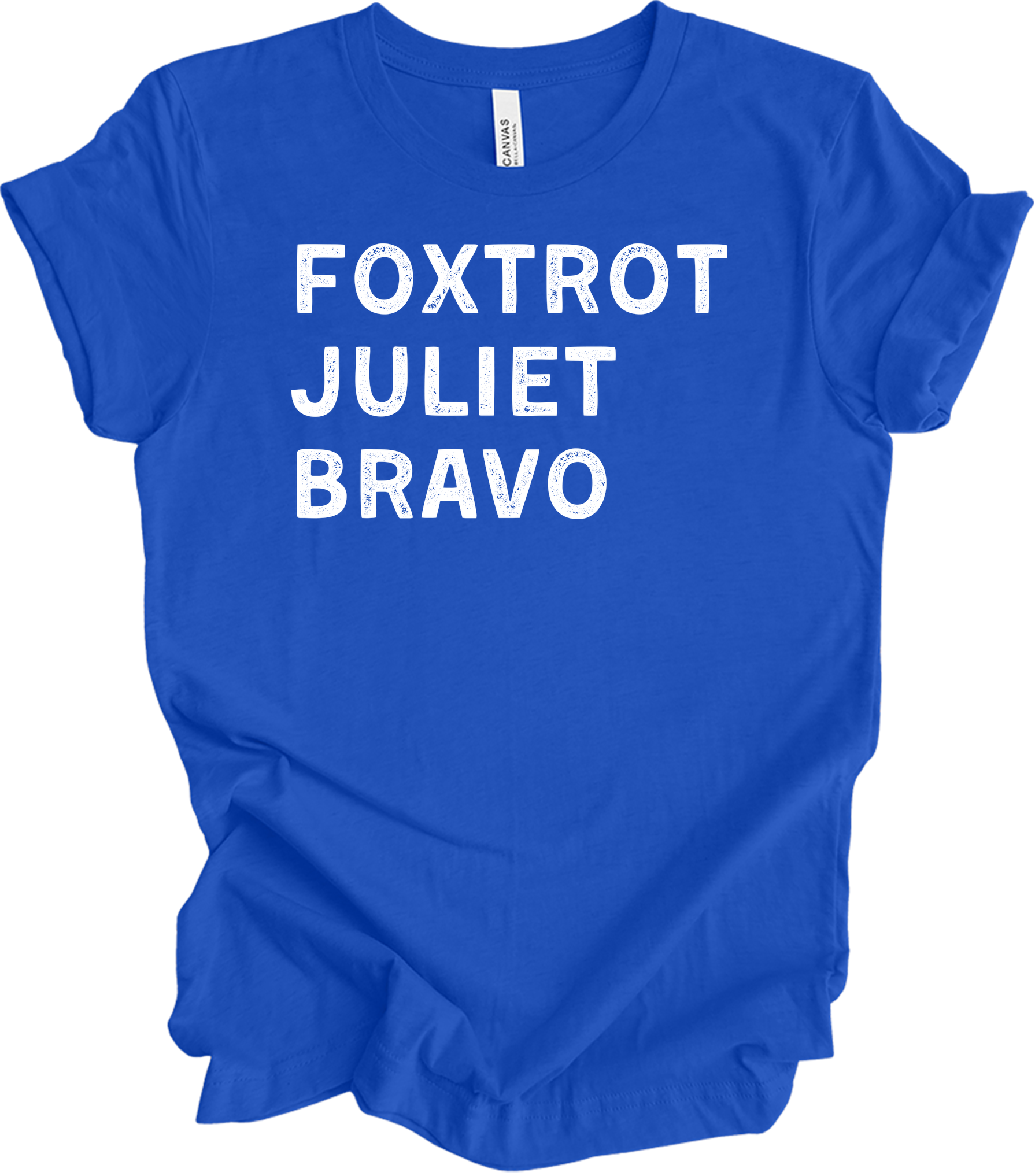Foxtrot Juliet Bravo Baseball Mom - Retro FJB T-Shirt in True Royal