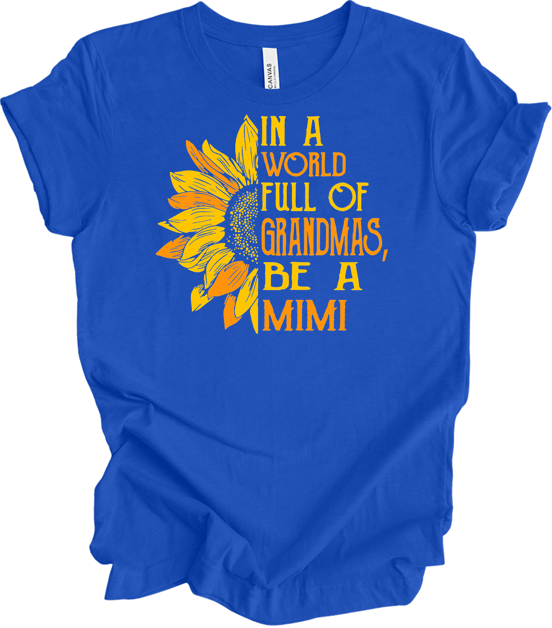 Be A Mimi Sunflower T-Shirt in True Royal