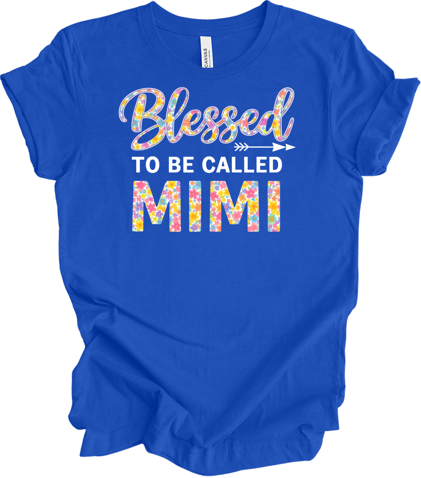 Blessed Mimi Floral T-Shirt in True Royal