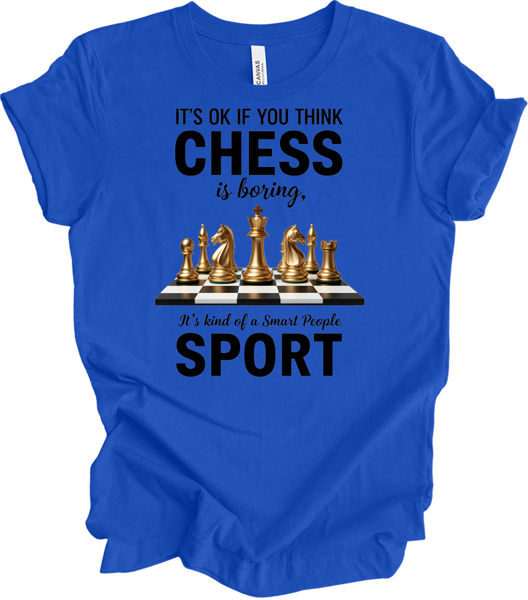 Chess : Checkmate Style T-Shirt in True Royal