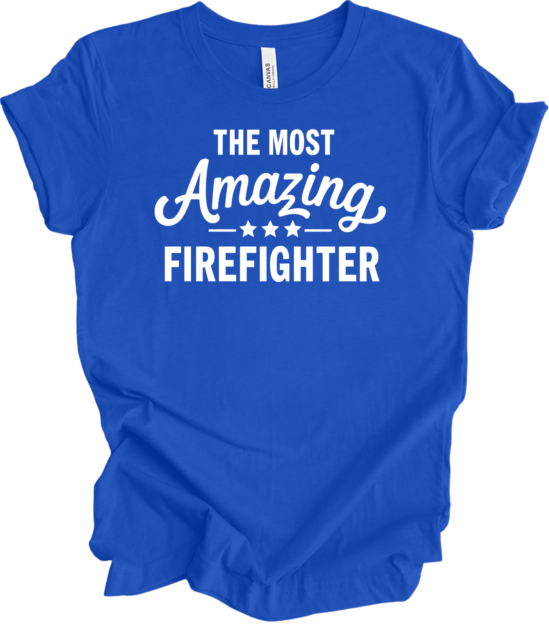 Amazing Firefighter - Fire Inside Me T-Shirt in True Royal