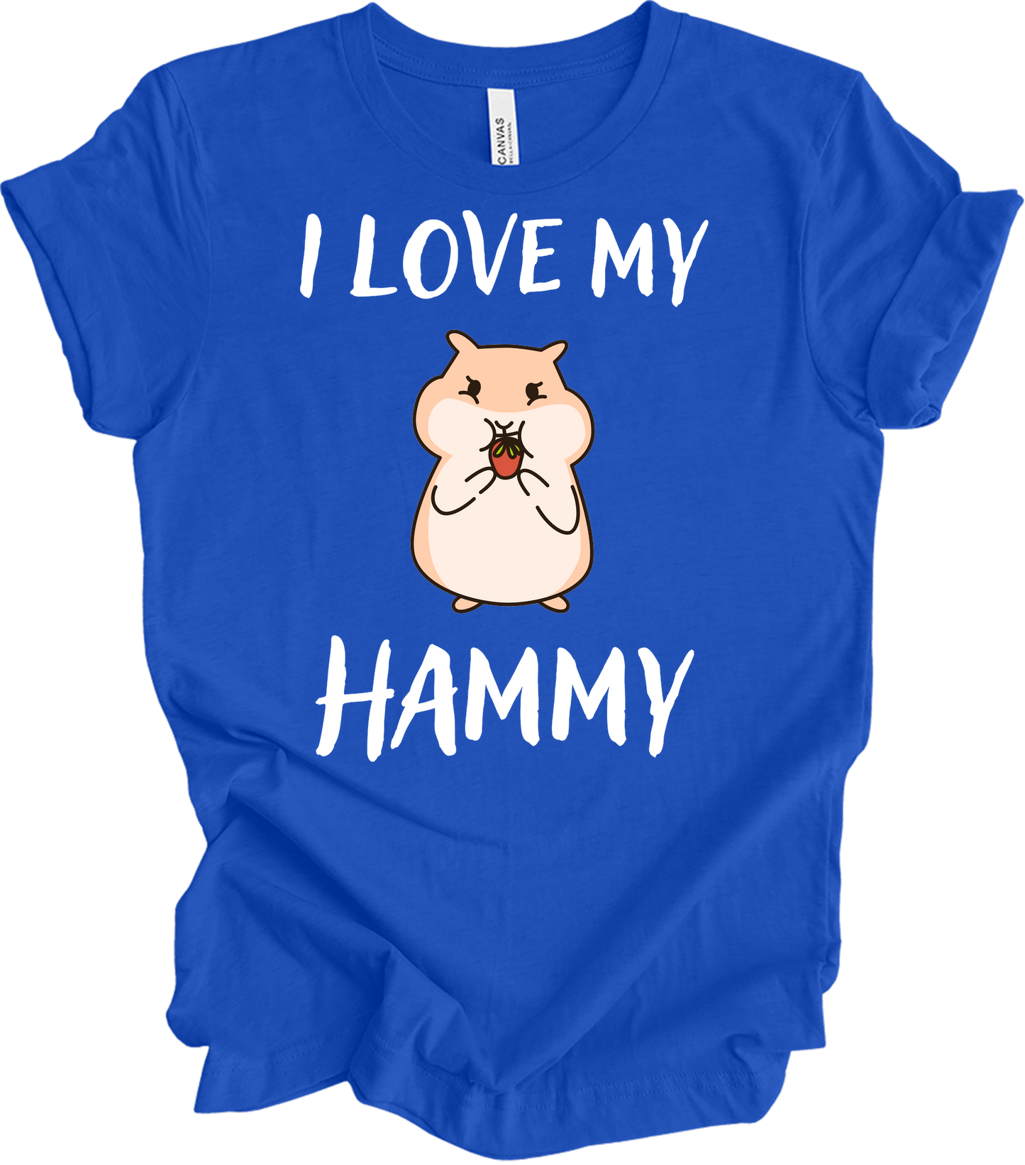 I Love My Hammy Hamster T-Shirt in True Royal