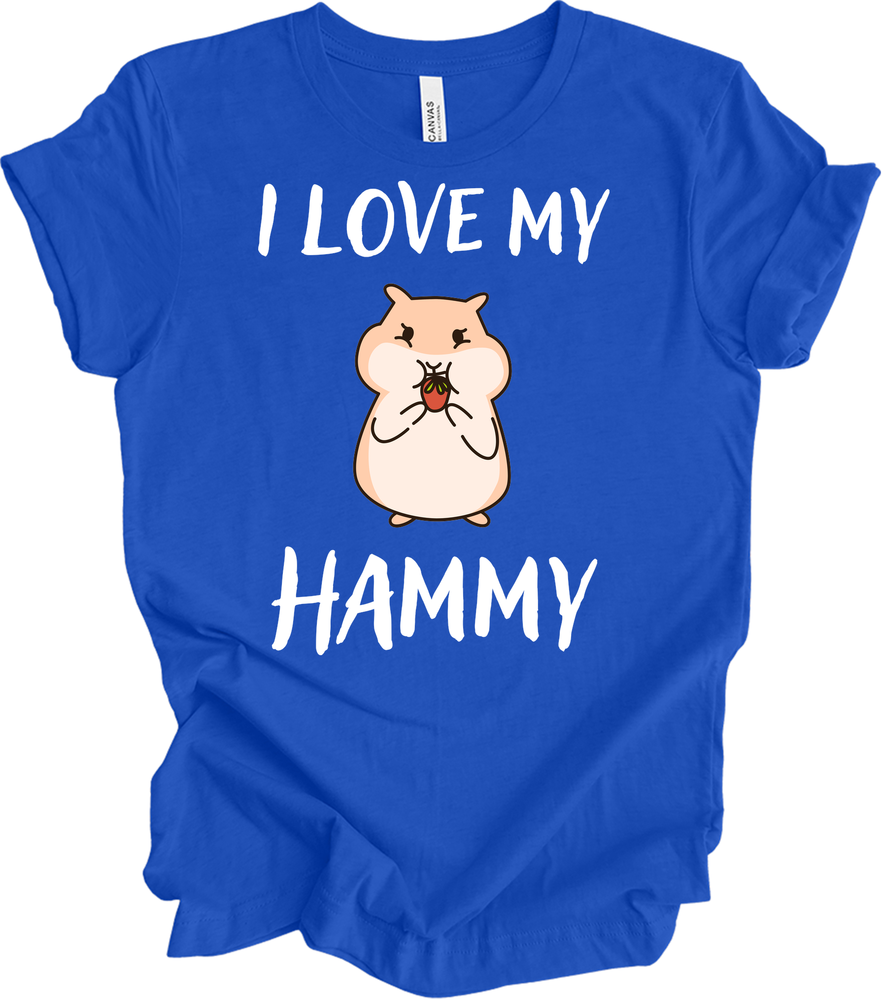 I Love My Hammy Hamster T-Shirt in True Royal