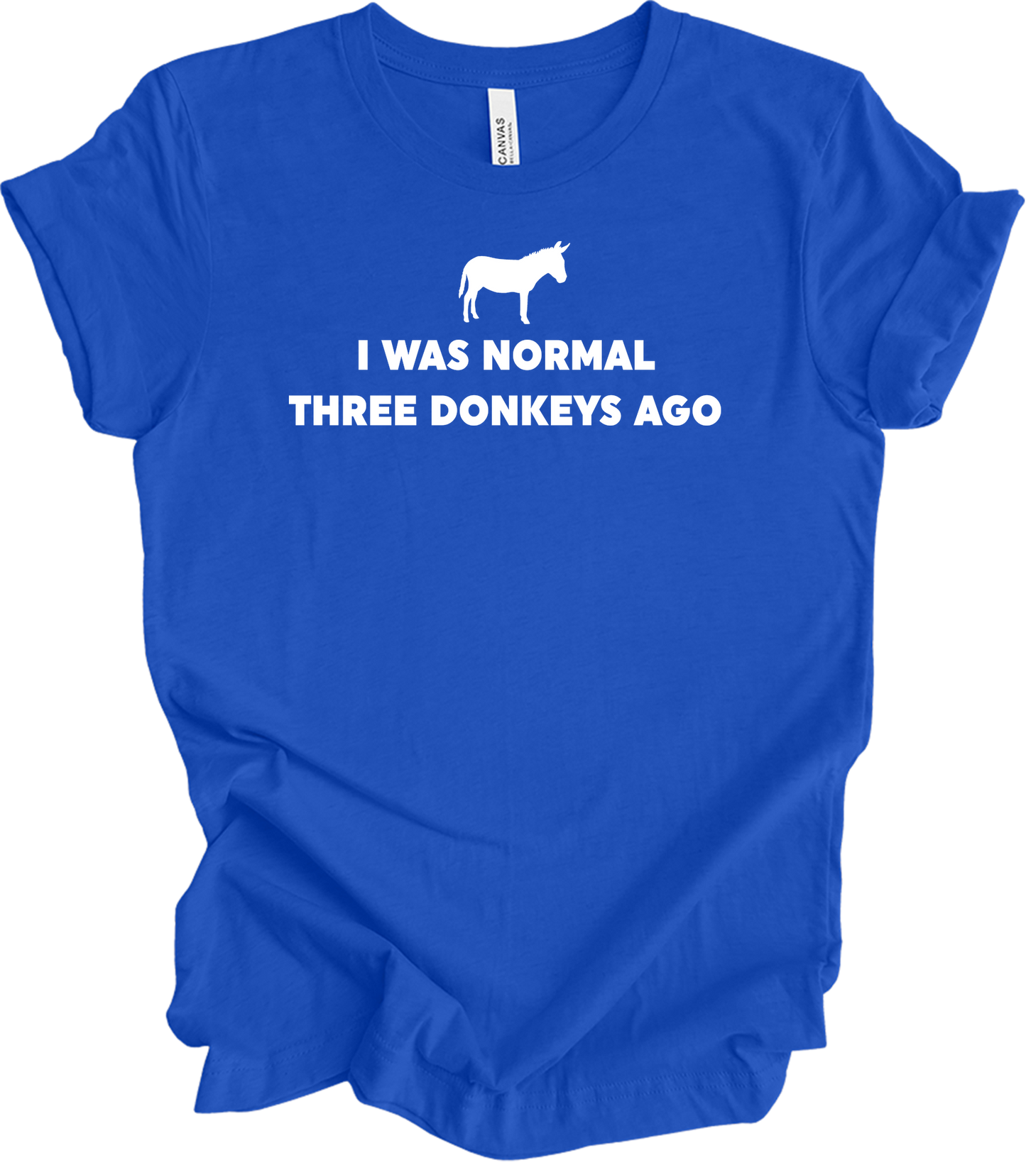 Funny Donkey Lover T-Shirt in True Royal