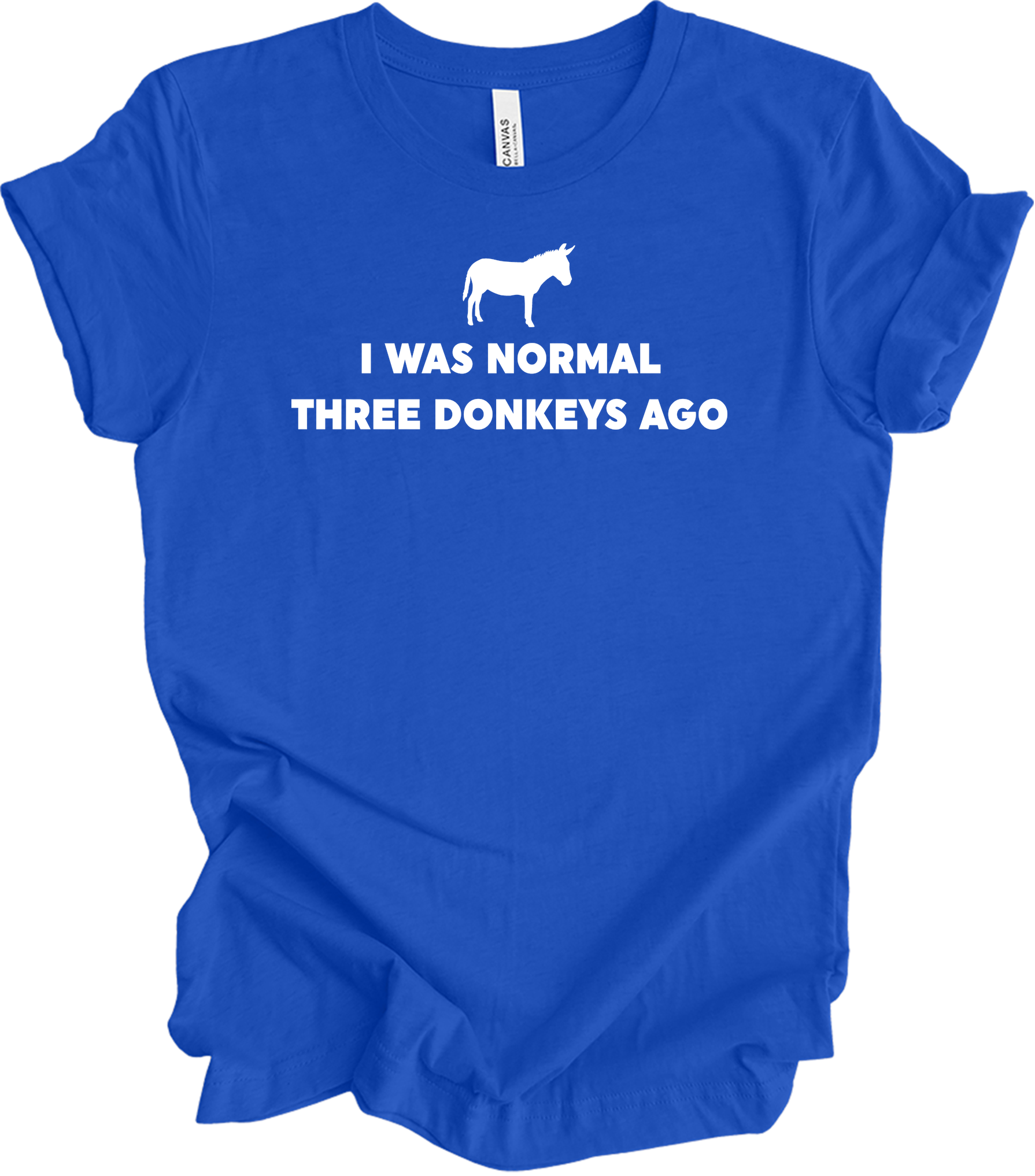Funny Donkey Lover T-Shirt in True Royal