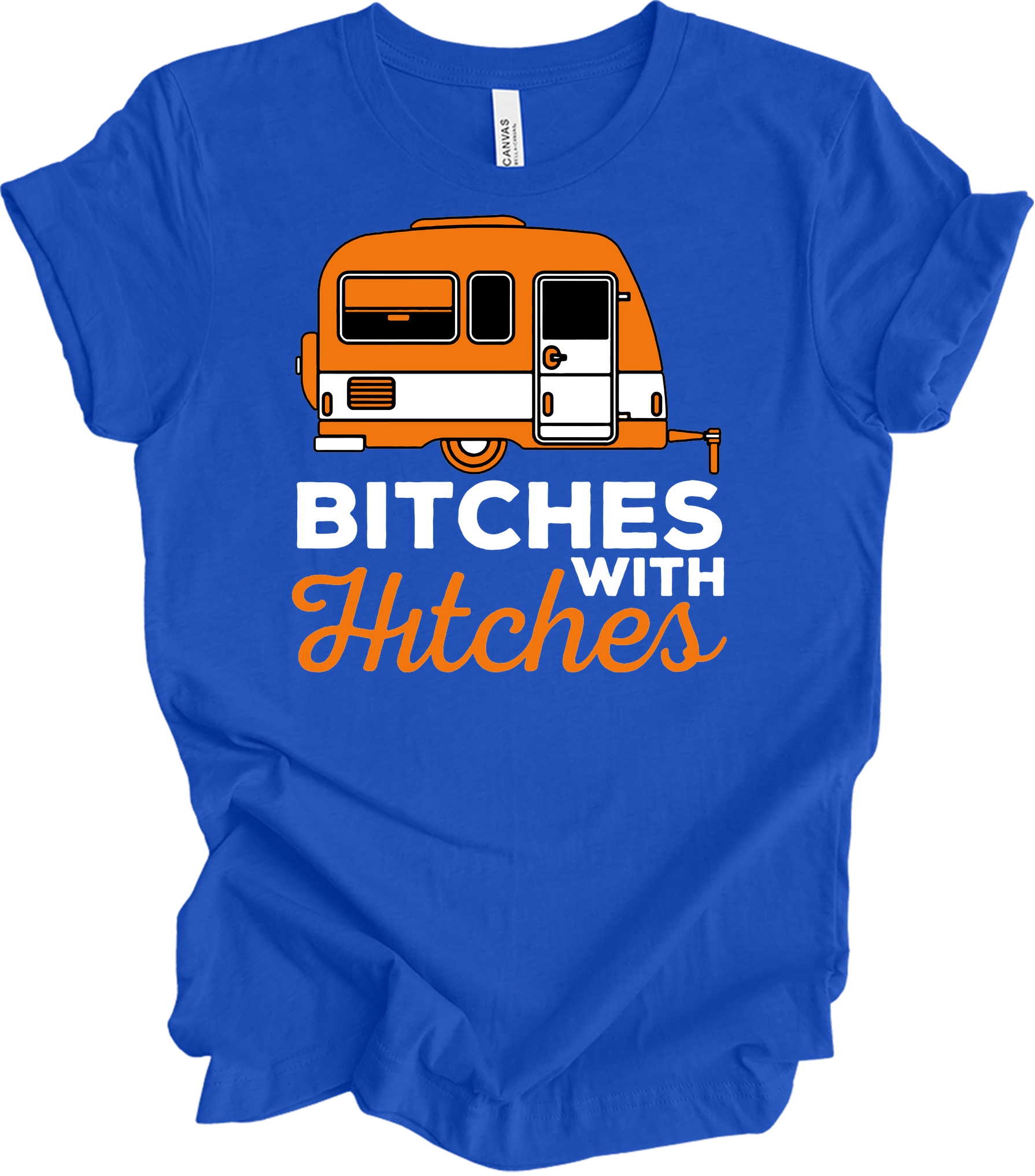 Bitches with Hitches T-Shirt in True Royal