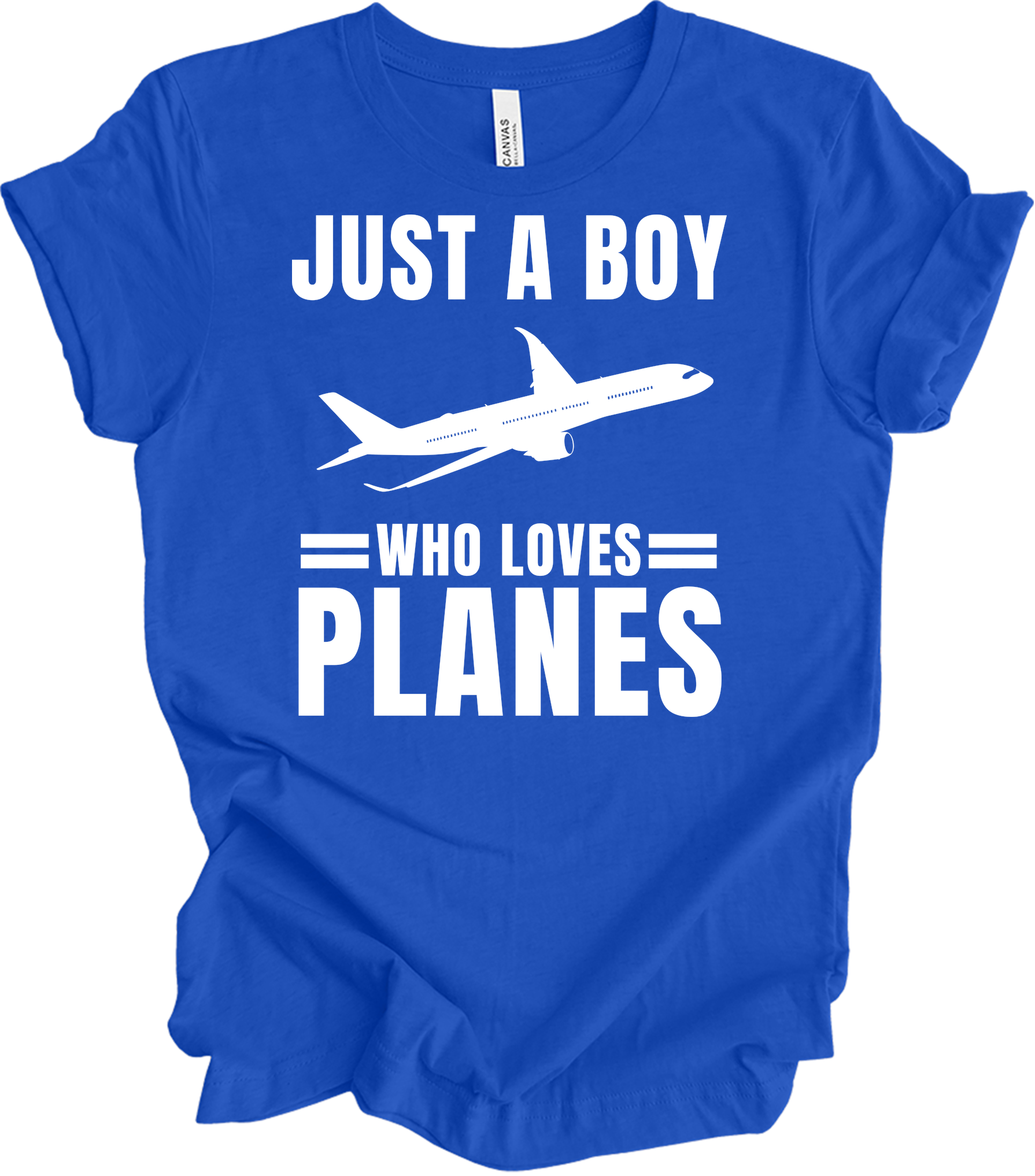 Airplane Pilot - Loves Planes T-Shirt in True Royal