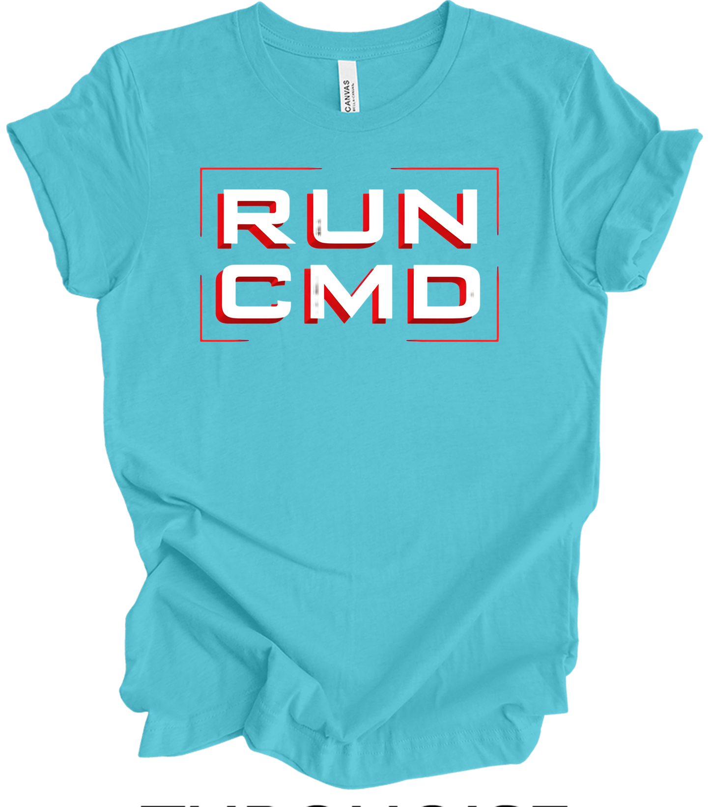 Run CMD Retro Tech T-Shirt in Turquoise