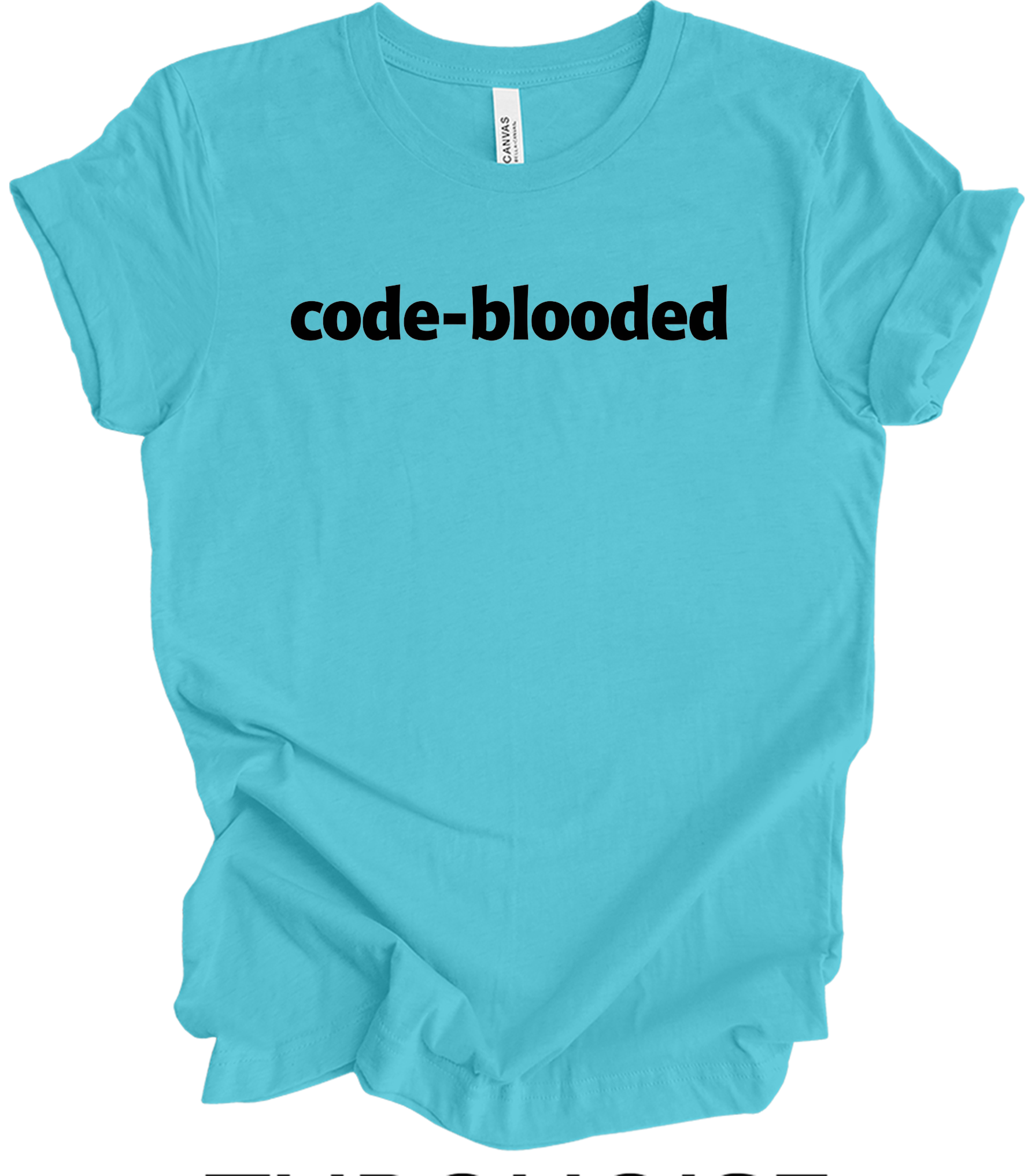 Code Blooded Programmer T-Shirt in Turquoise
