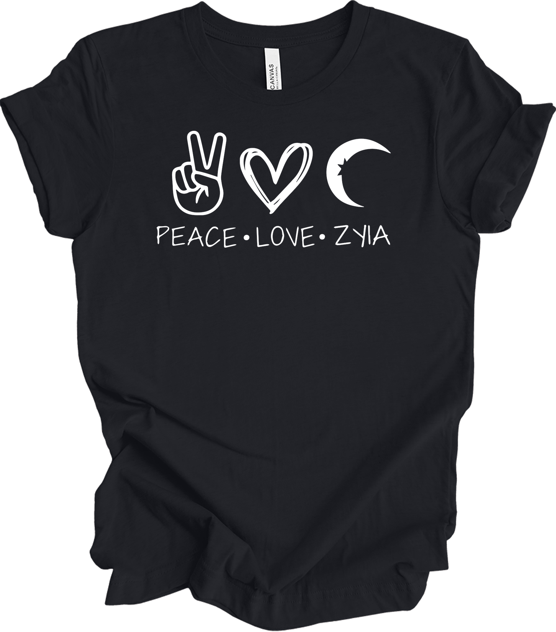 Peace Love Zyia Representative Independent Active Rep T-Shirt in Vintage Black