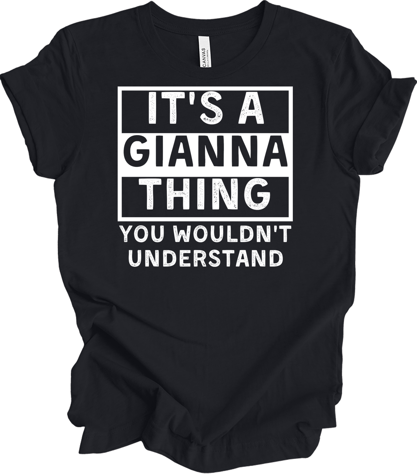 Gianna Thing You Wouldn't Understand T-Shirt in Vintage Black