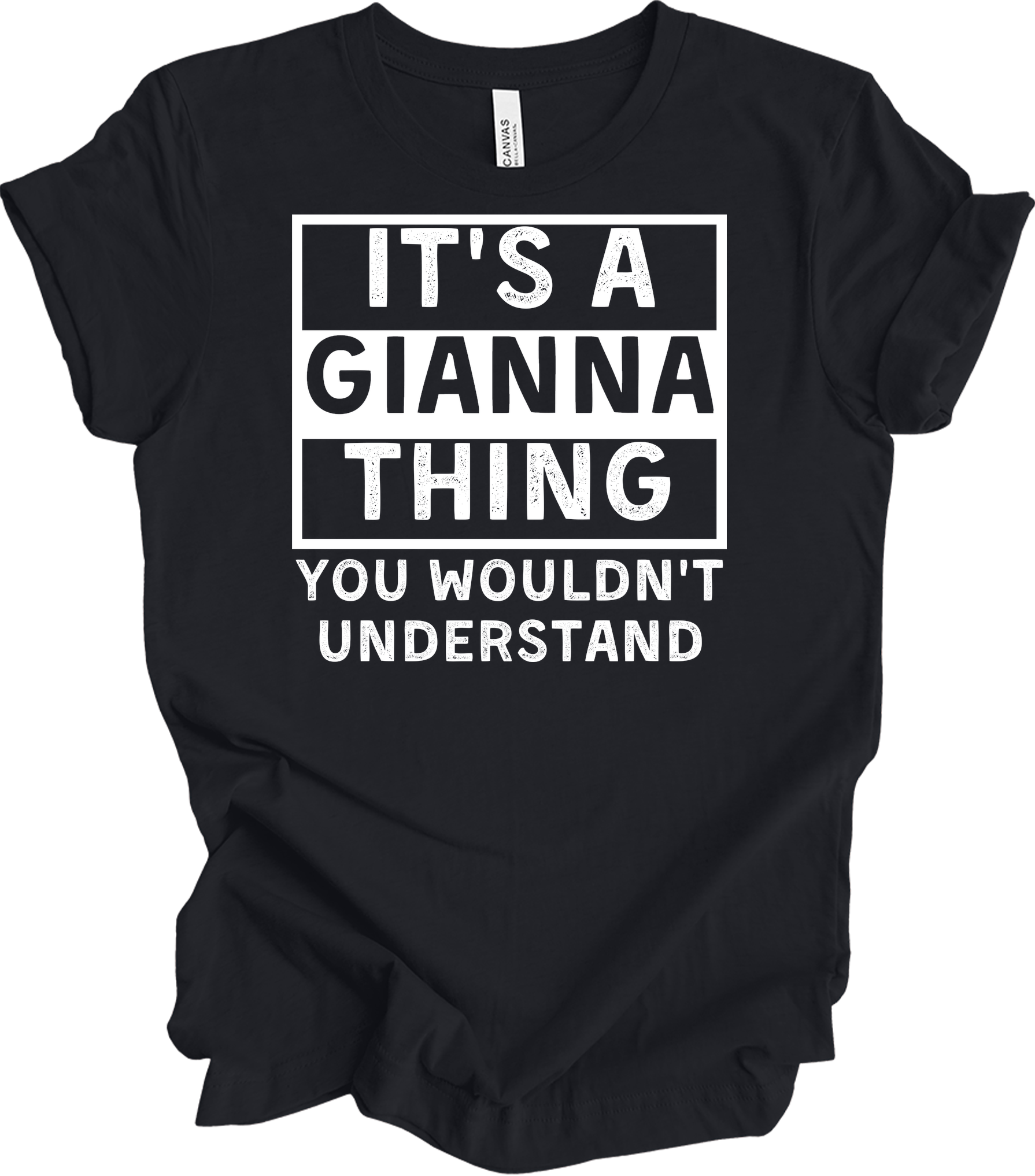 Gianna Thing You Wouldn't Understand T-Shirt in Vintage Black