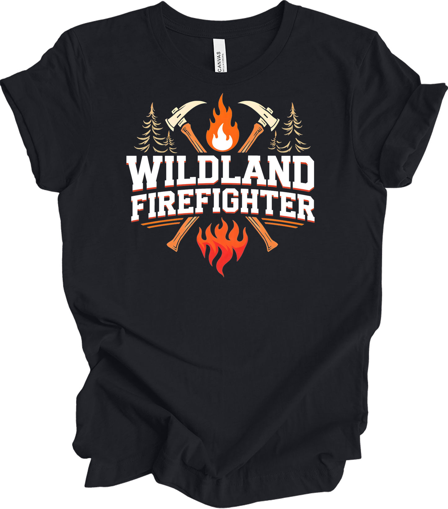 Wildland Firefighter T-Shirt in Vintage Black