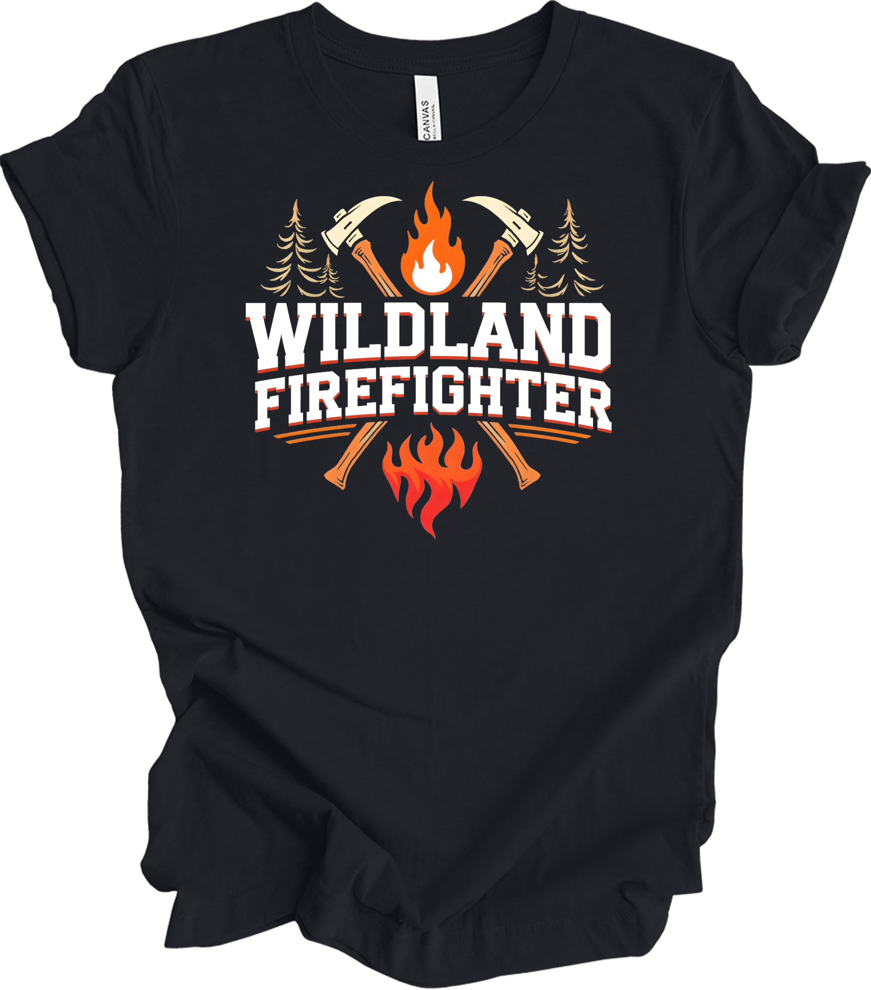 Wildland Firefighter T-Shirt in Vintage Black