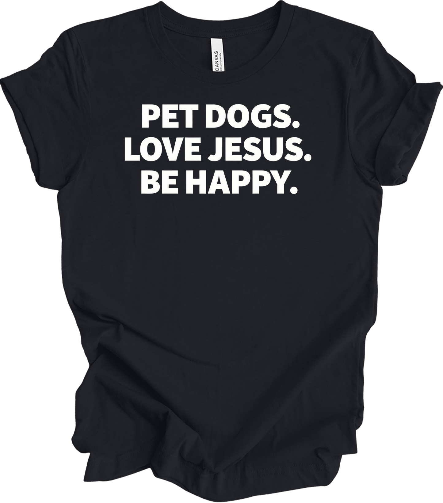 Pet Dogs Love Jesus T-Shirt in Vintage Black