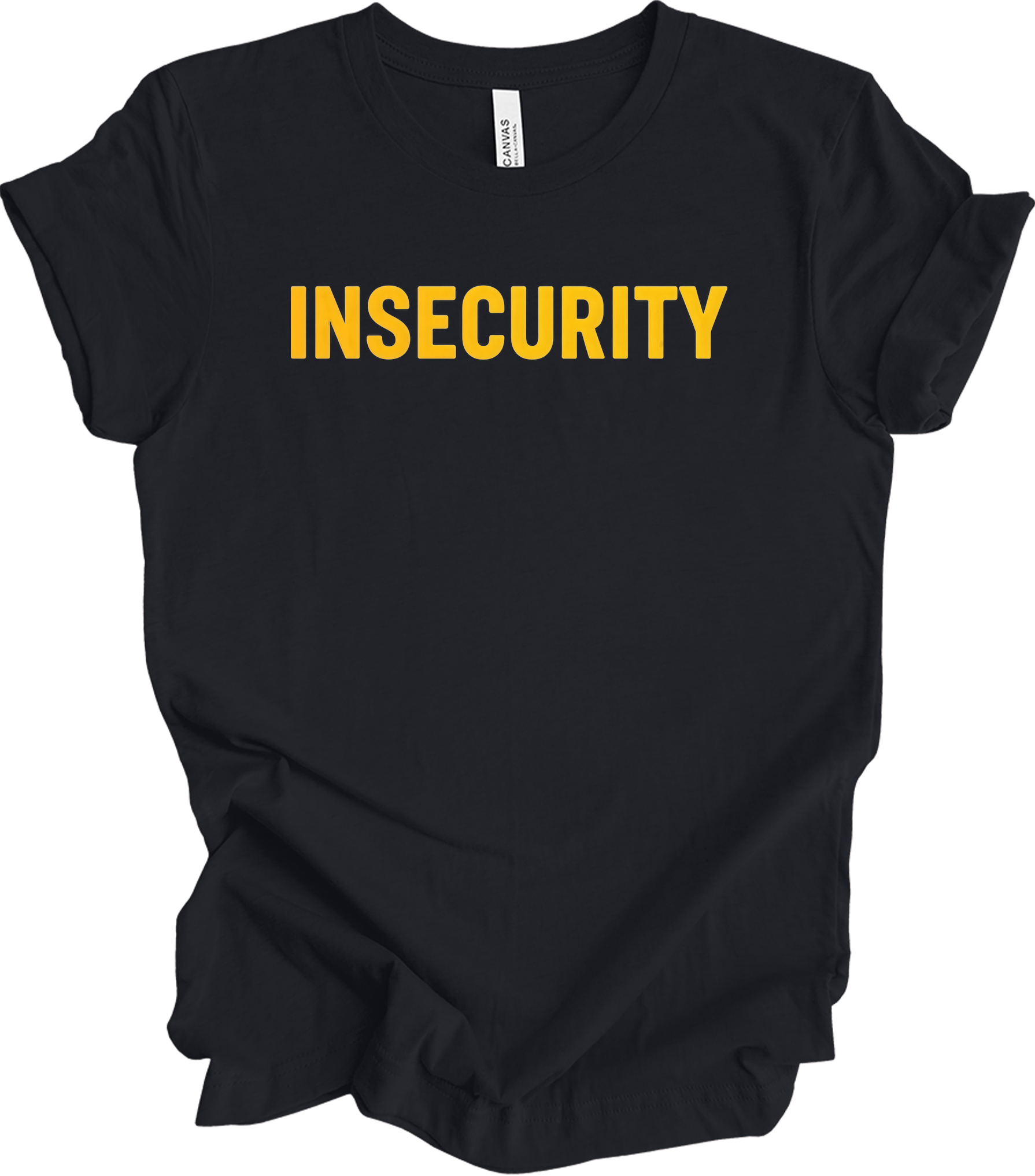Insecurity Sarcastic T-Shirt in Vintage Black