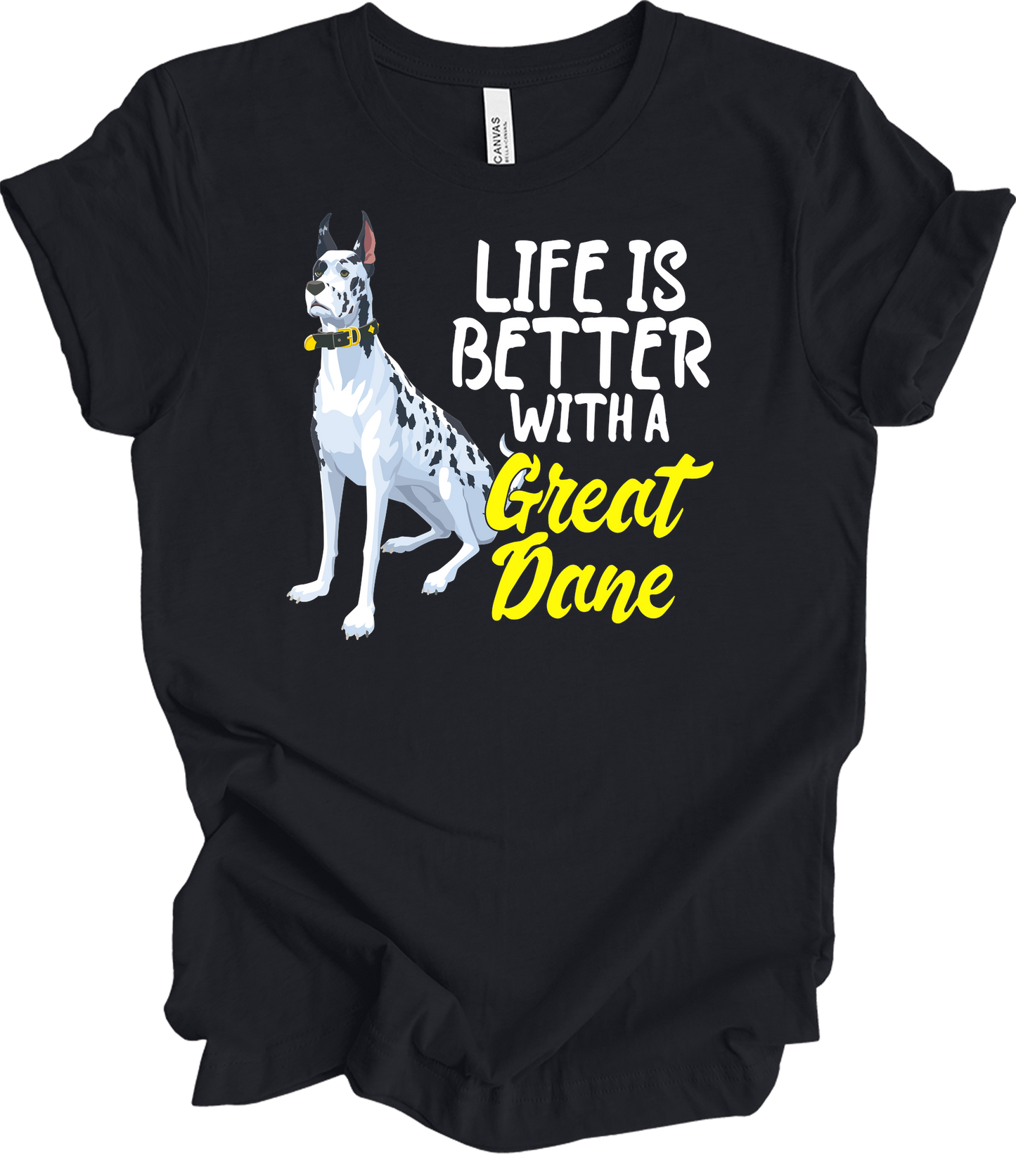 Great Dane Mom - Dog Lover Gift T-Shirt in Vintage Black