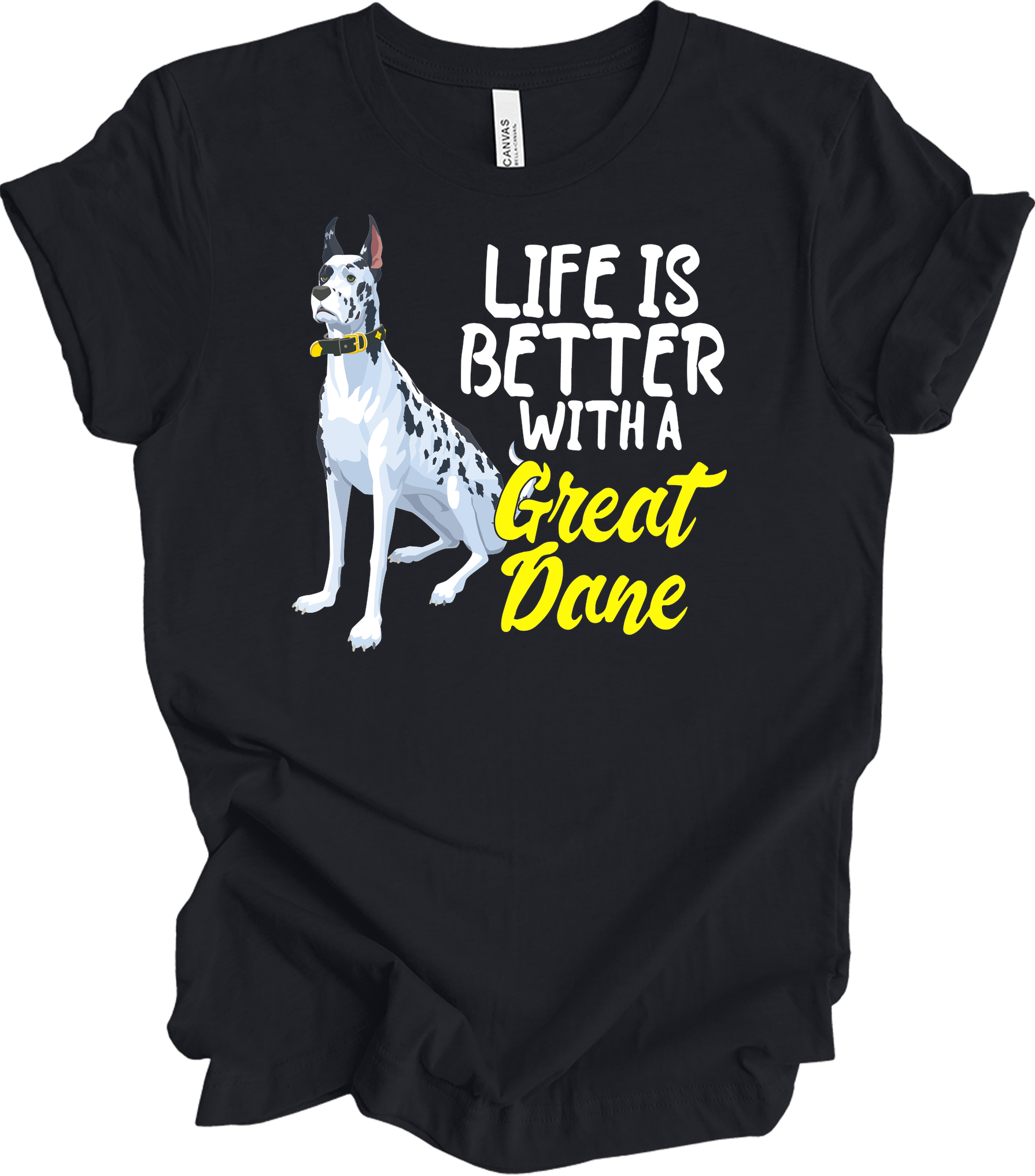 Great Dane Mom - Dog Lover Gift T-Shirt in Vintage Black