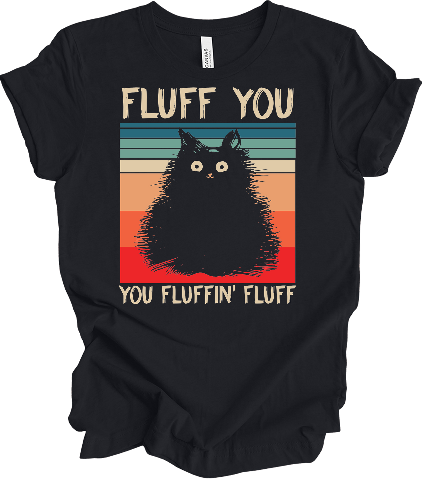 Fluff You You Fluffin' Fluff T-Shirt in Vintage Black