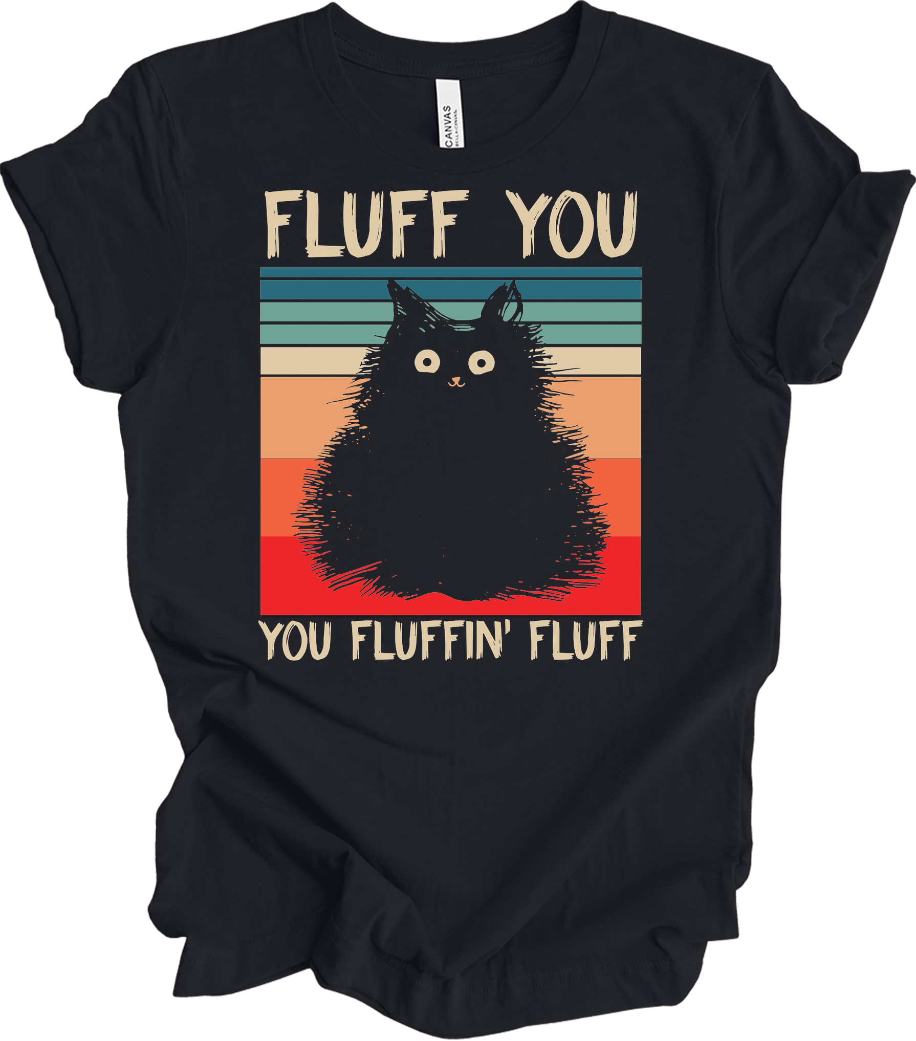 Fluff You You Fluffin' Fluff T-Shirt in Vintage Black