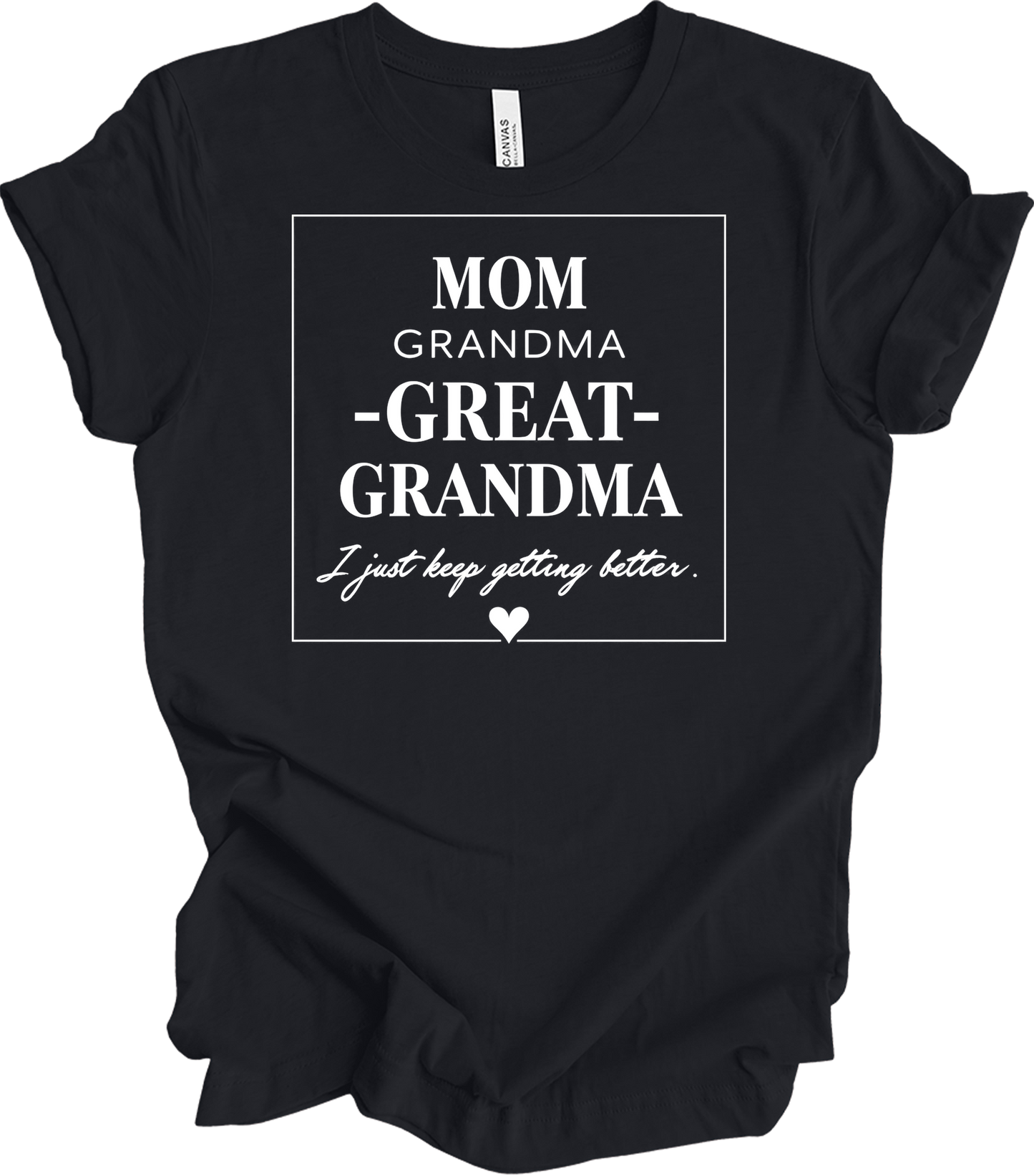 Grandkids Make Life Grand T-Shirt in Vintage Black