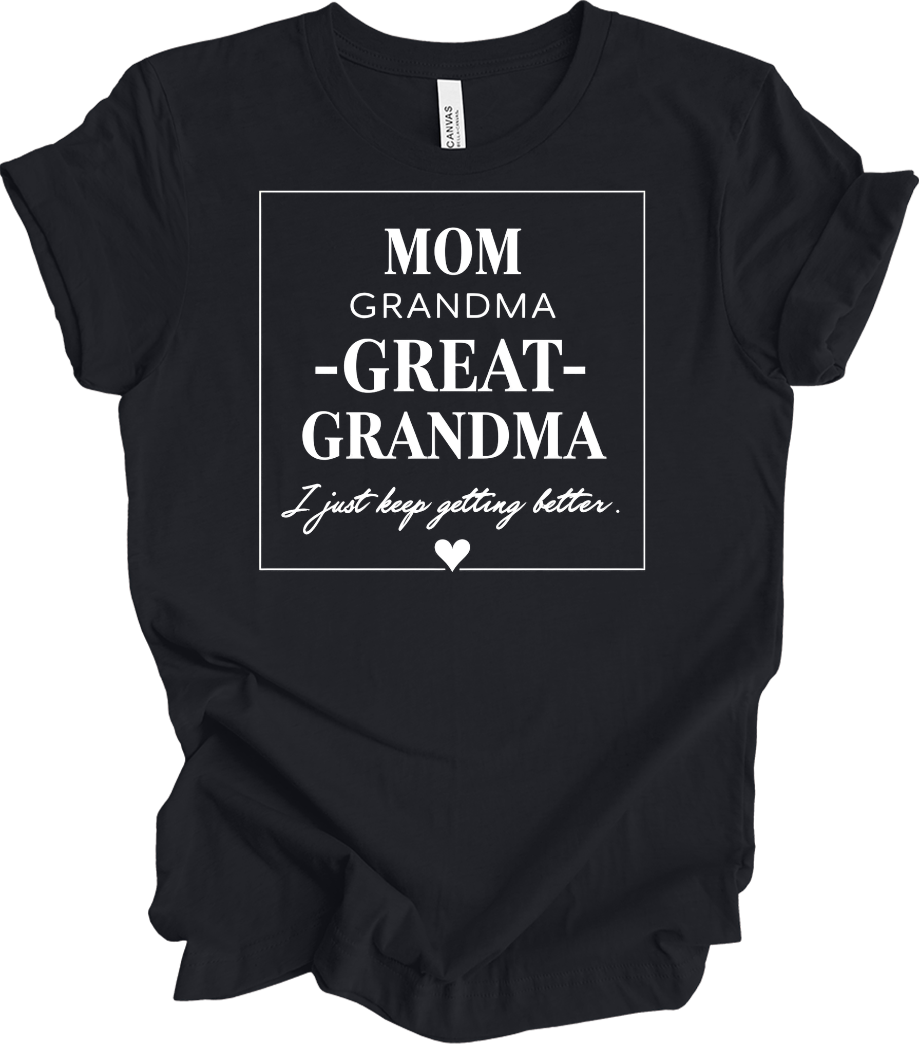 Grandkids Make Life Grand T-Shirt in Vintage Black