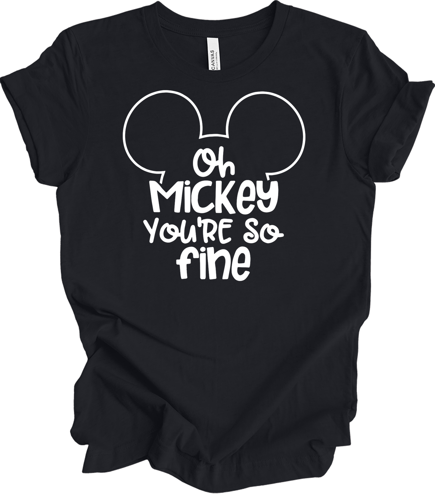 Oh Mickey You're So Fine - Unisex T-Shirt in Vintage Black