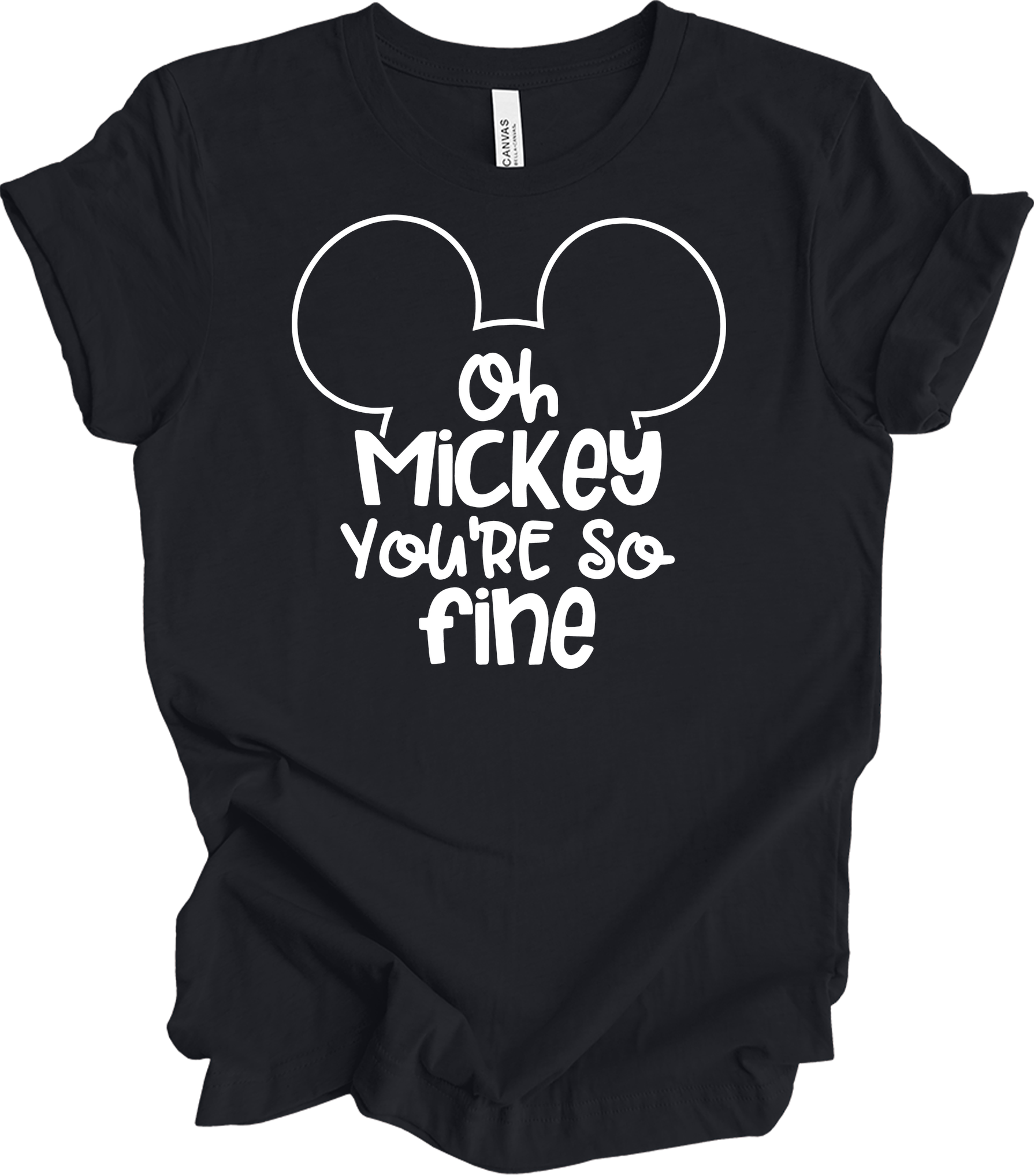 Oh Mickey You're So Fine - Unisex T-Shirt in Vintage Black