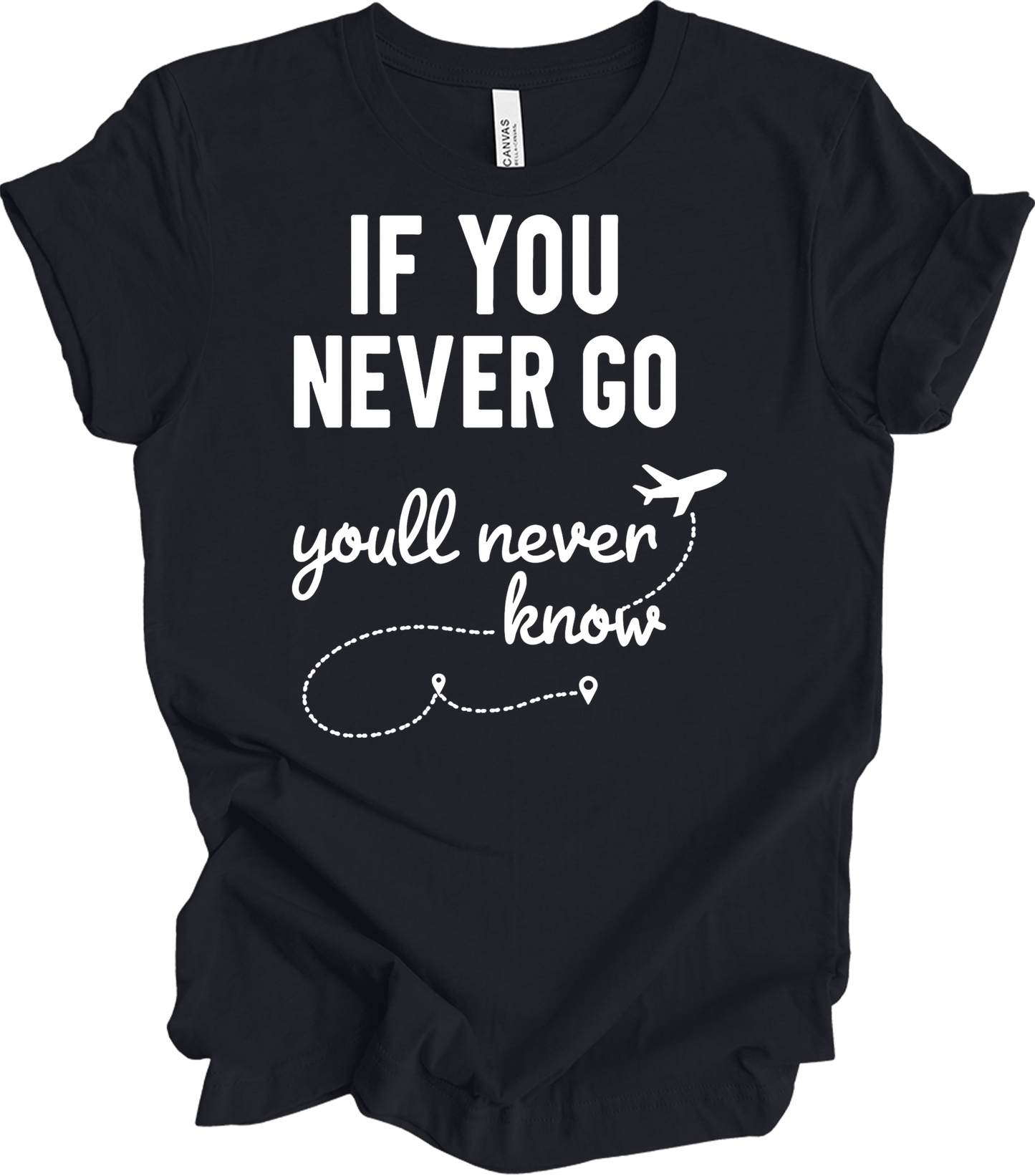 Travel Adventure T-Shirt in Vintage Black