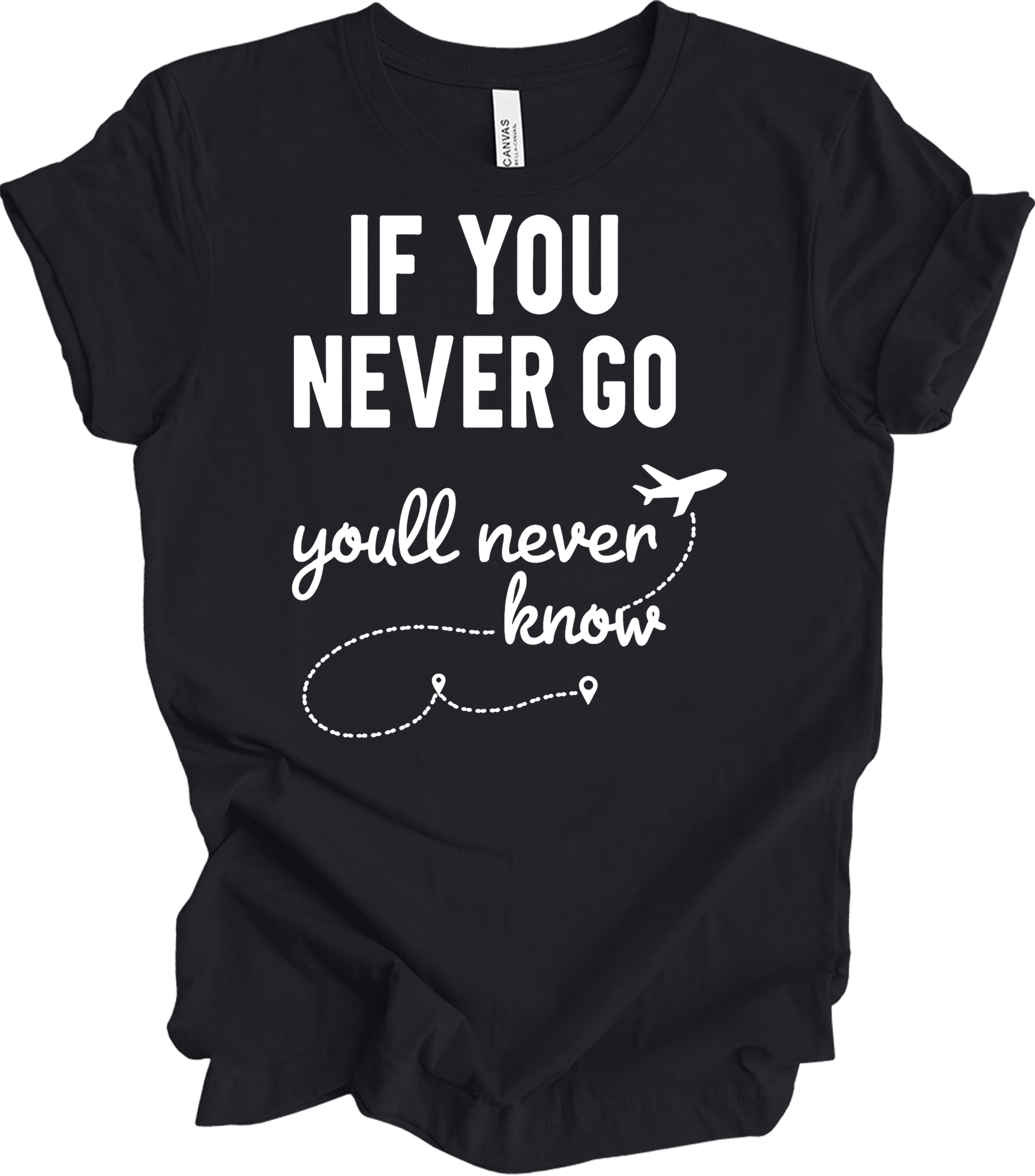 Travel Adventure T-Shirt in Vintage Black