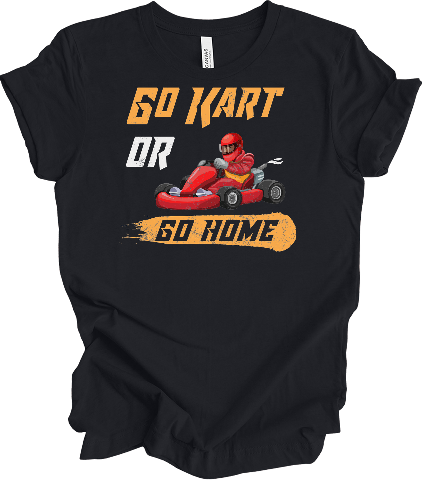 Go Kart or Go Home Racing T-Shirt in Vintage Black