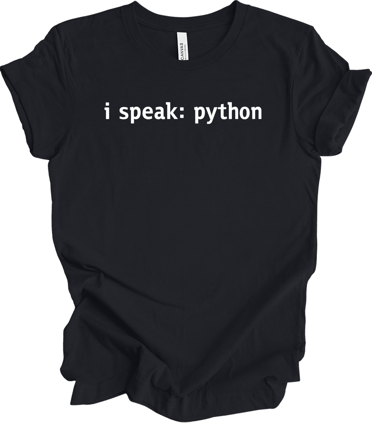I'm Speaking: Python for Programmers T-Shirt in Vintage Black