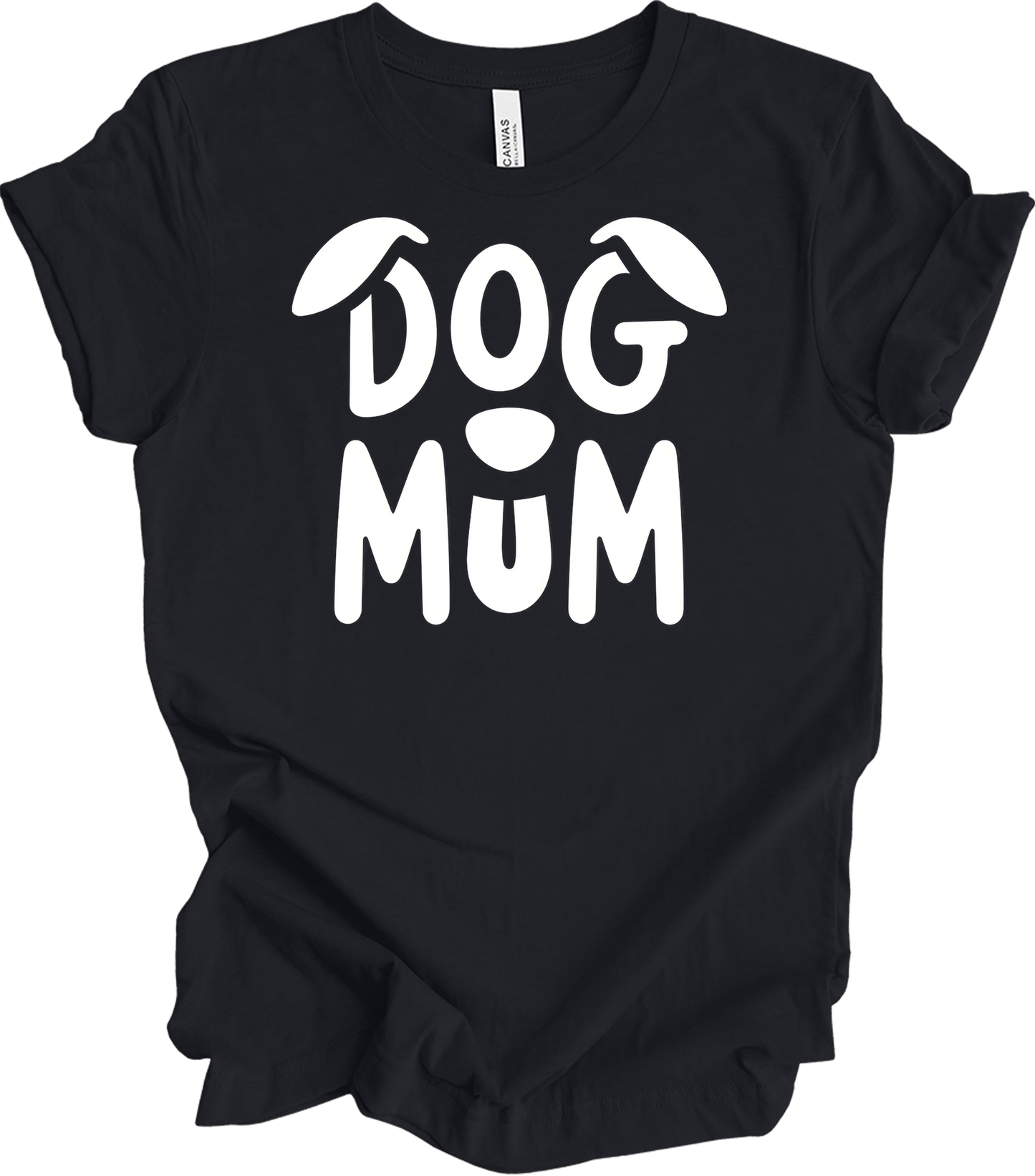 Dog Mum Domo Kun T-Shirt in Vintage Black