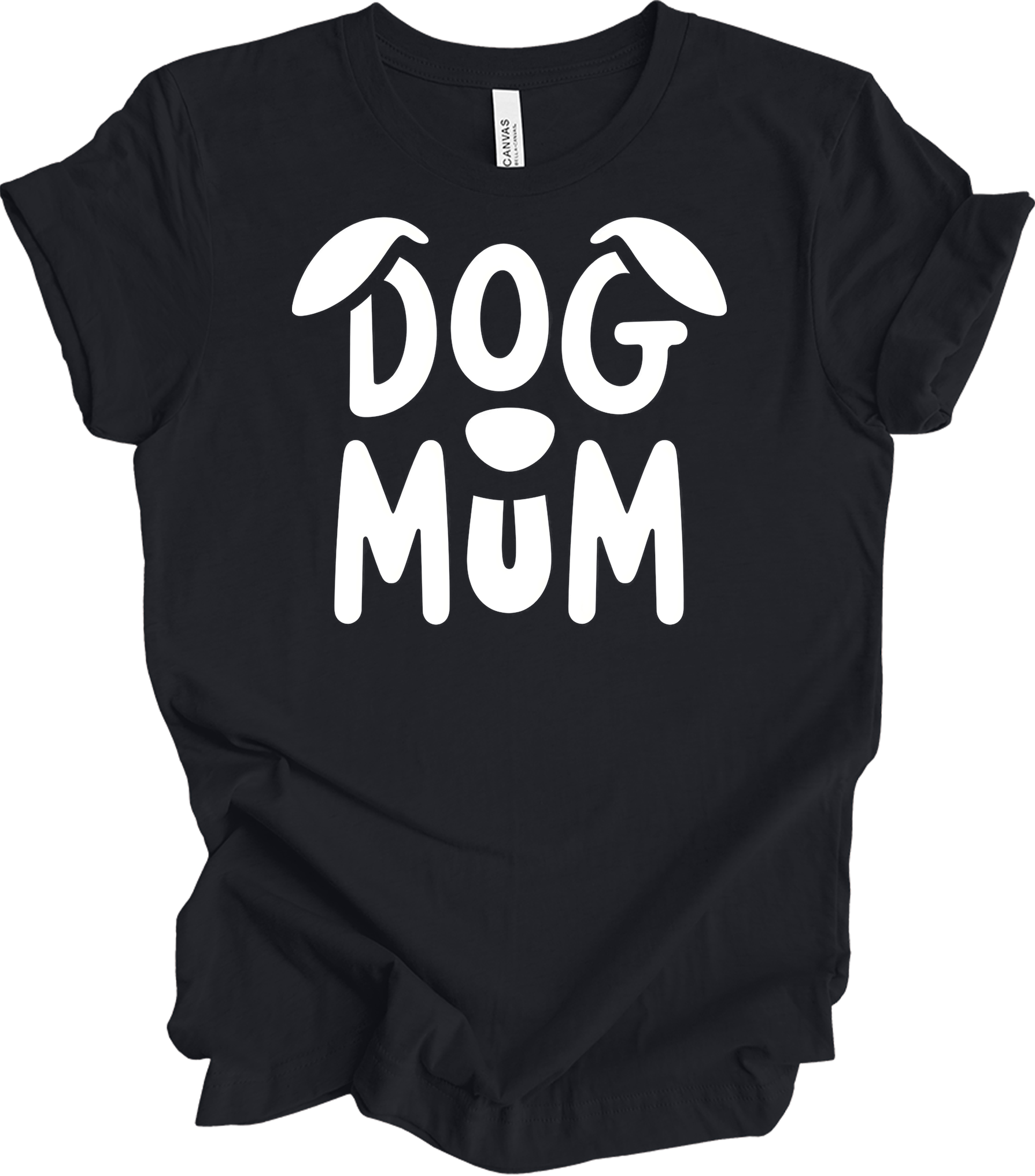 Dog Mum Domo Kun T-Shirt in Vintage Black