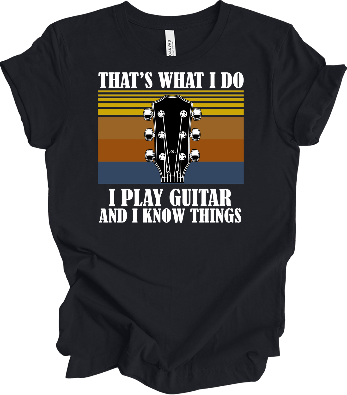 Guitar Player : Know Things T-Shirt in Vintage Black
