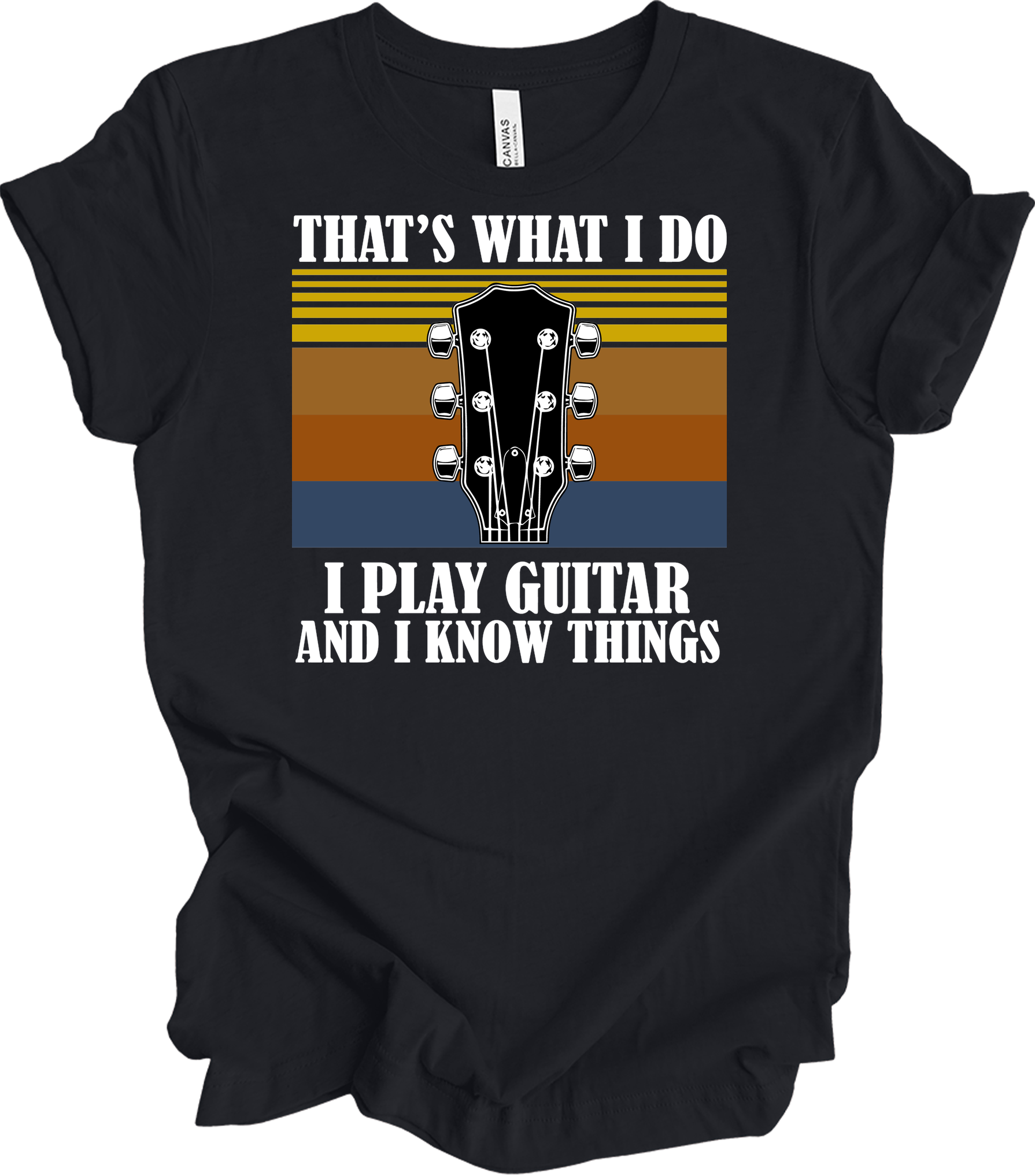 Guitar Player : Know Things T-Shirt in Vintage Black