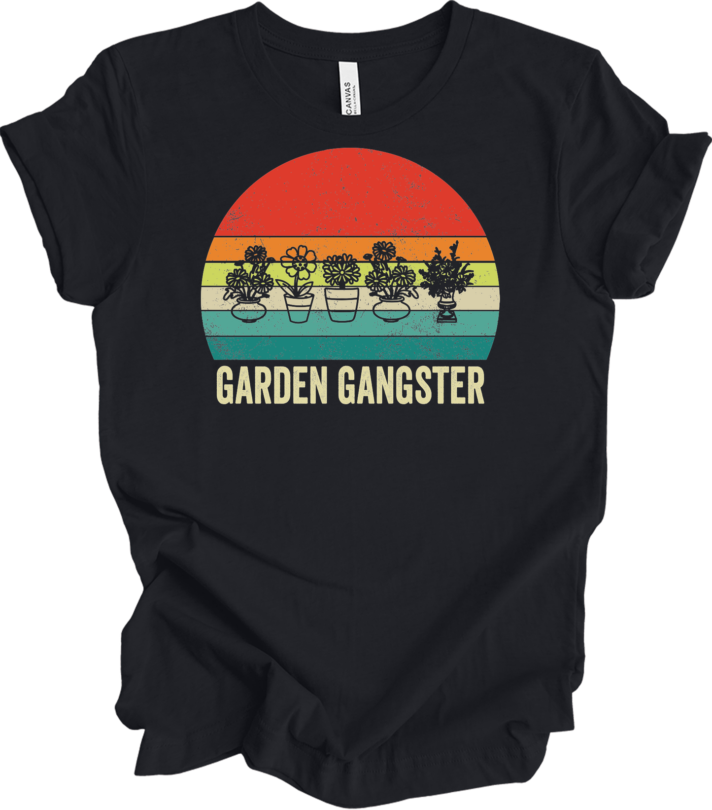 Garden Gangster - Plant Lover Gift T-Shirt in Vintage Black
