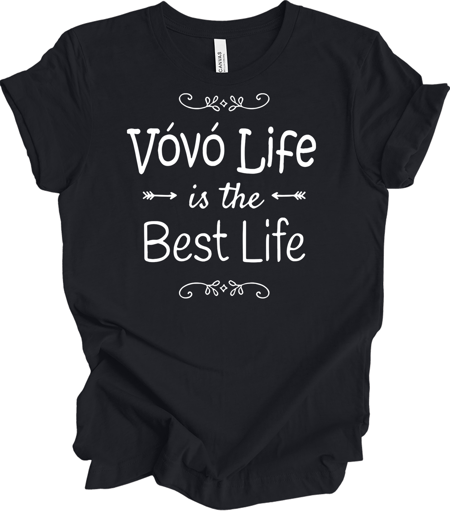 Vovó Life Best Life T-Shirt in Vintage Black