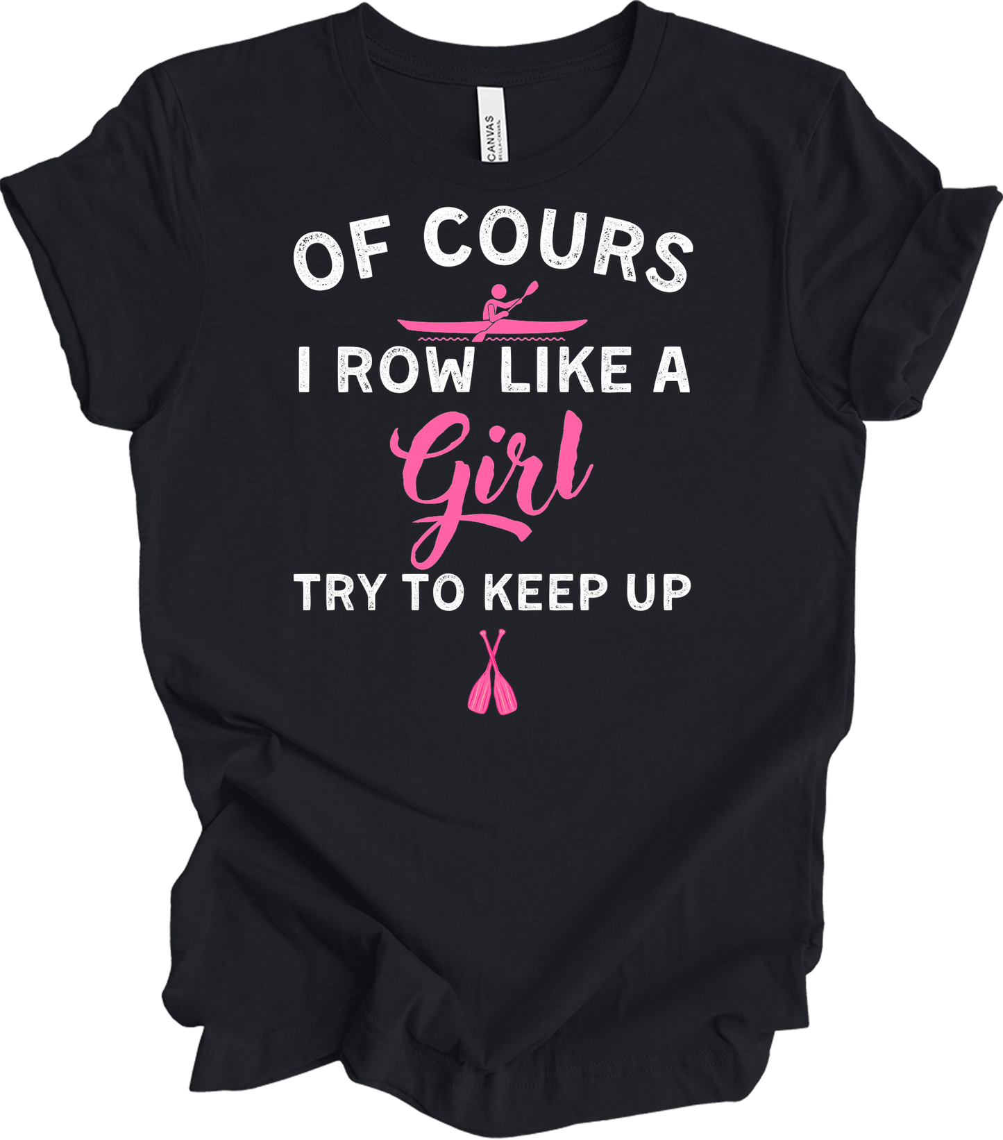 Row Like a Girl - Keep Up T-Shirt in Vintage Black