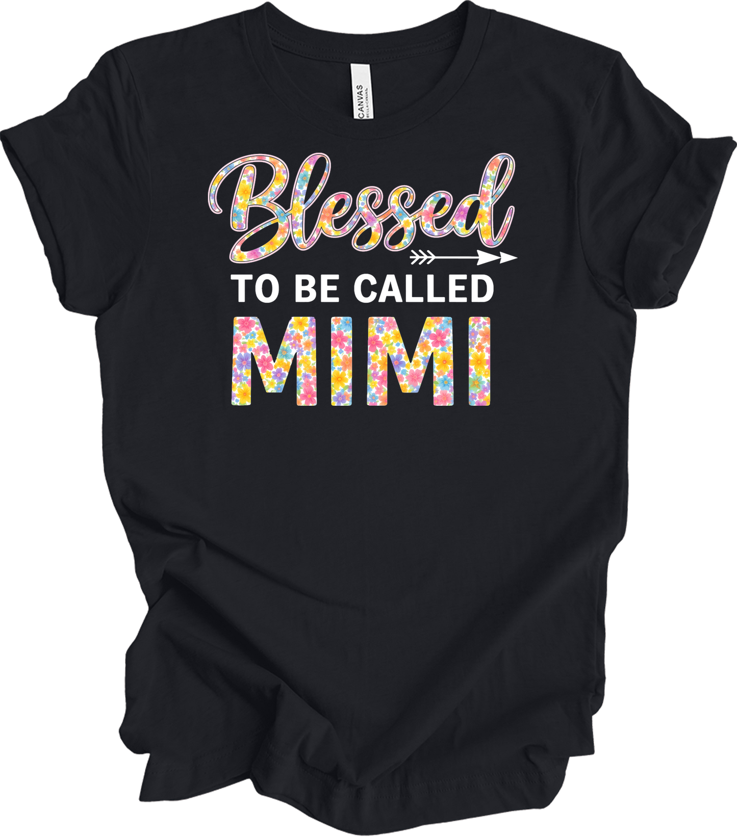 Blessed Mimi Floral T-Shirt in Vintage Black