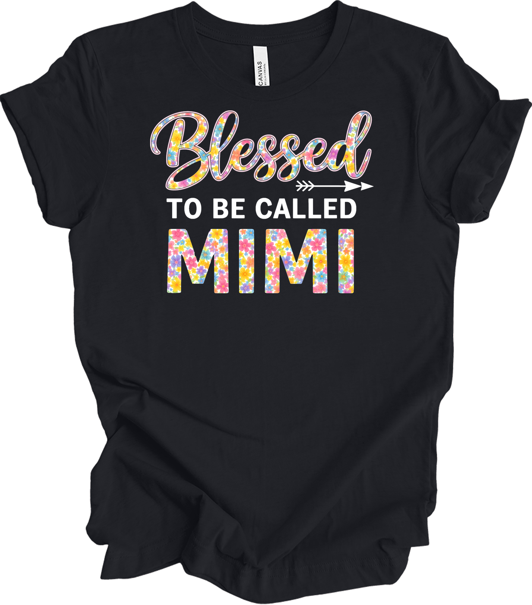 Blessed Mimi Floral T-Shirt in Vintage Black