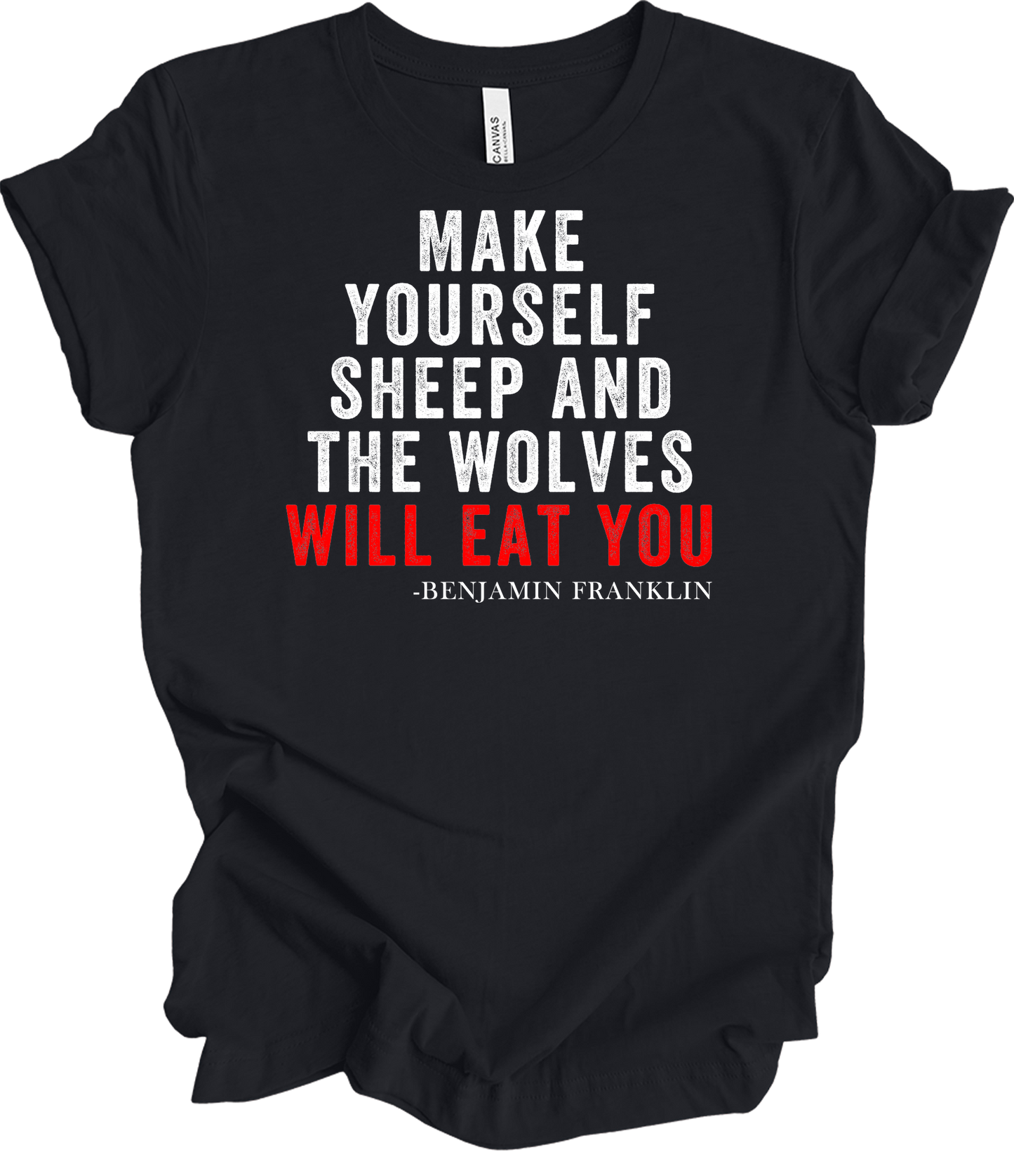 Make Yourself Sheep T-Shirt in Vintage Black